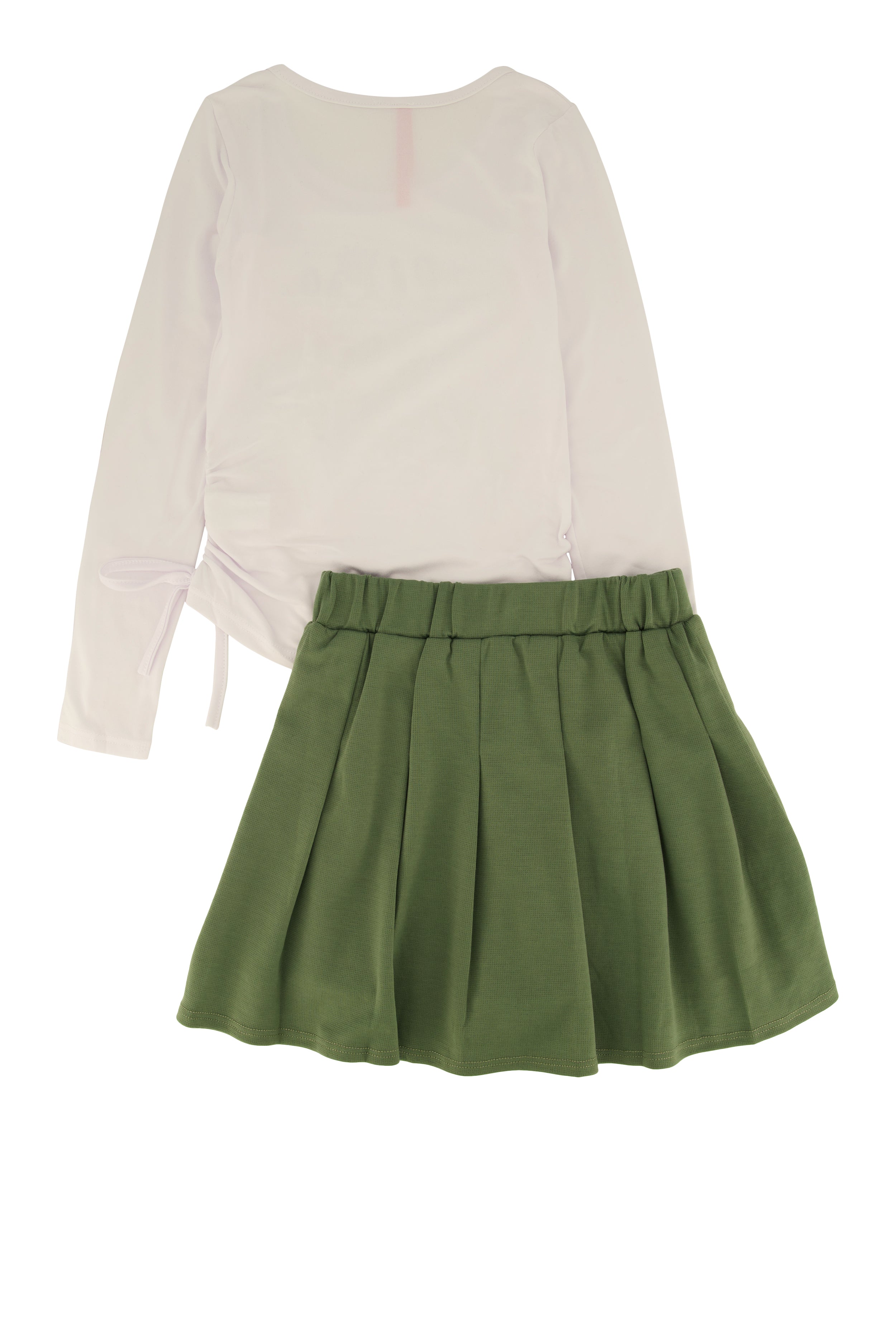 Little Girls Believe In Your Dreams Top and Pleated Skirt、mySite、camillekostekn