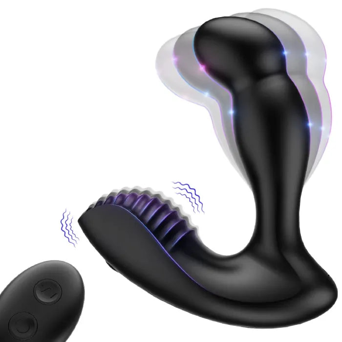 LEVETT 360 Rotating Head Stimulator | Vibrating Anal Plug | Remote Control | 2 Motors、mySite、bottomscart