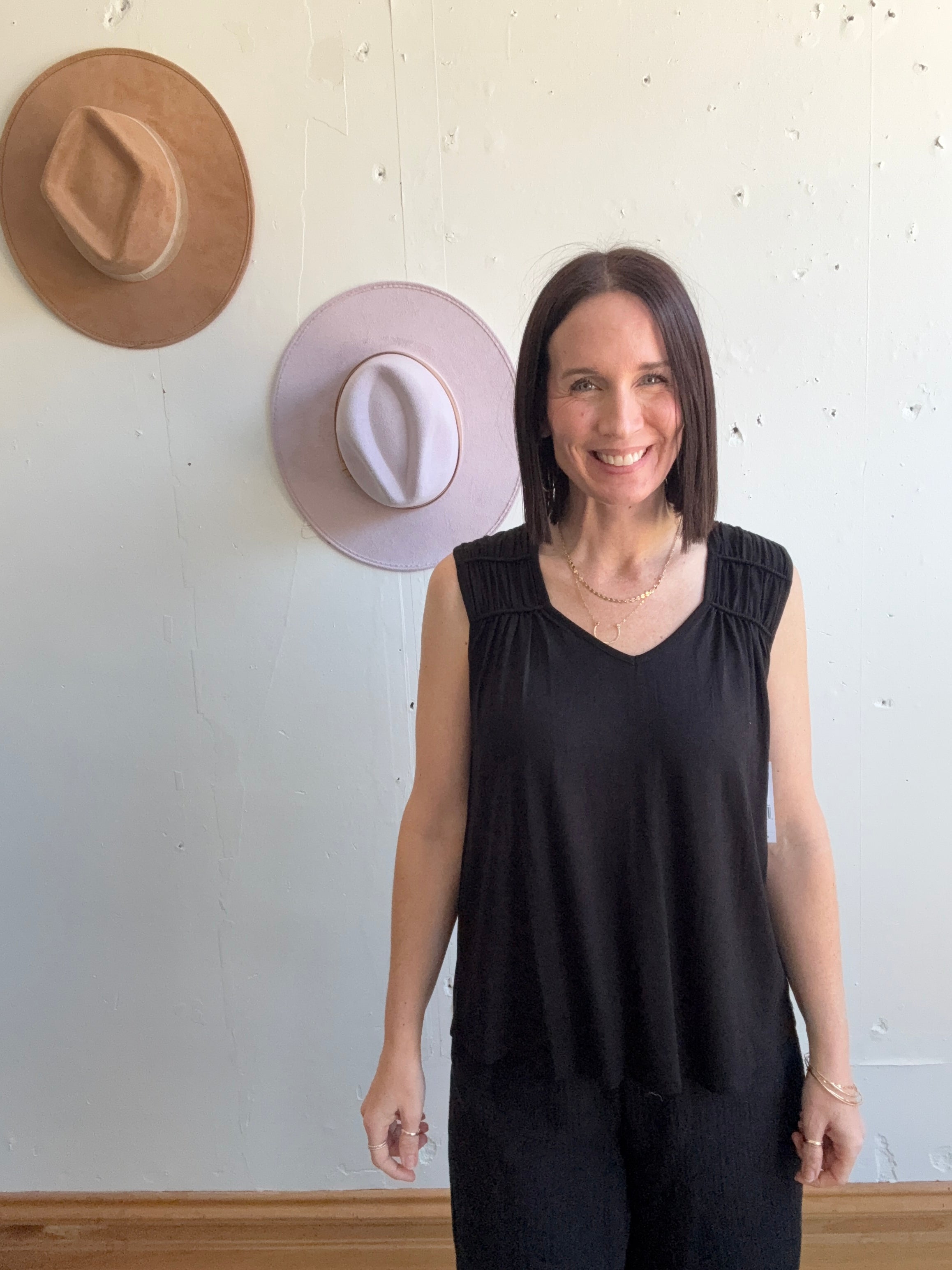 Liverpool Sleeveless Shirred Detail Top、mySite、garagedoors4me