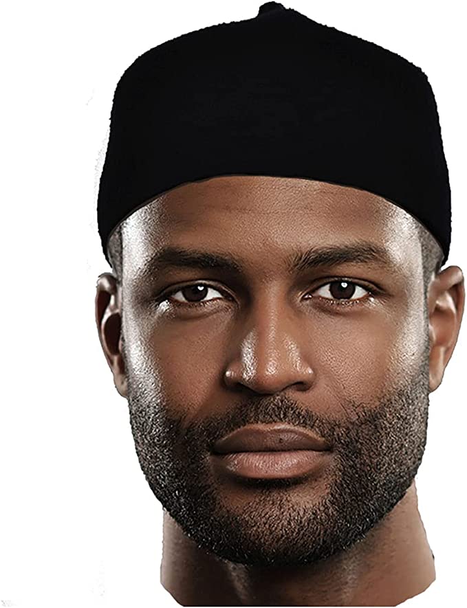 Black African Cap Igbo Fez Wool Hat-DPH357、mySite、solidvoid