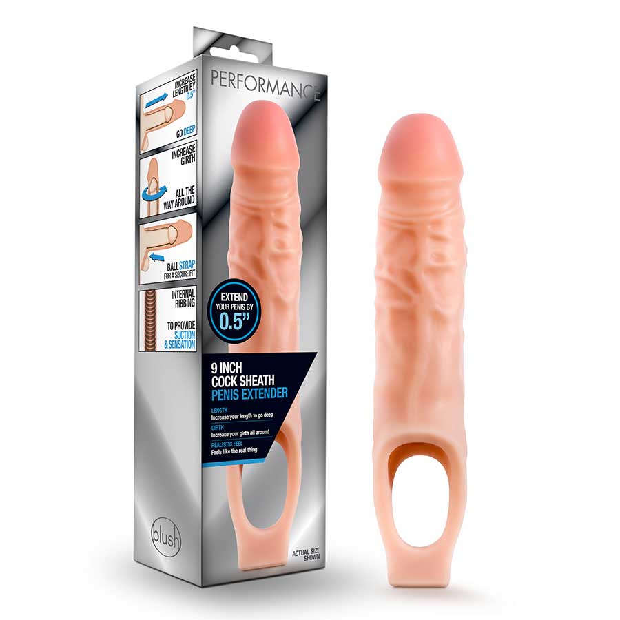 9 Inch Performance Penis Sleeve by Blush Novelties、mySite、bottomscart