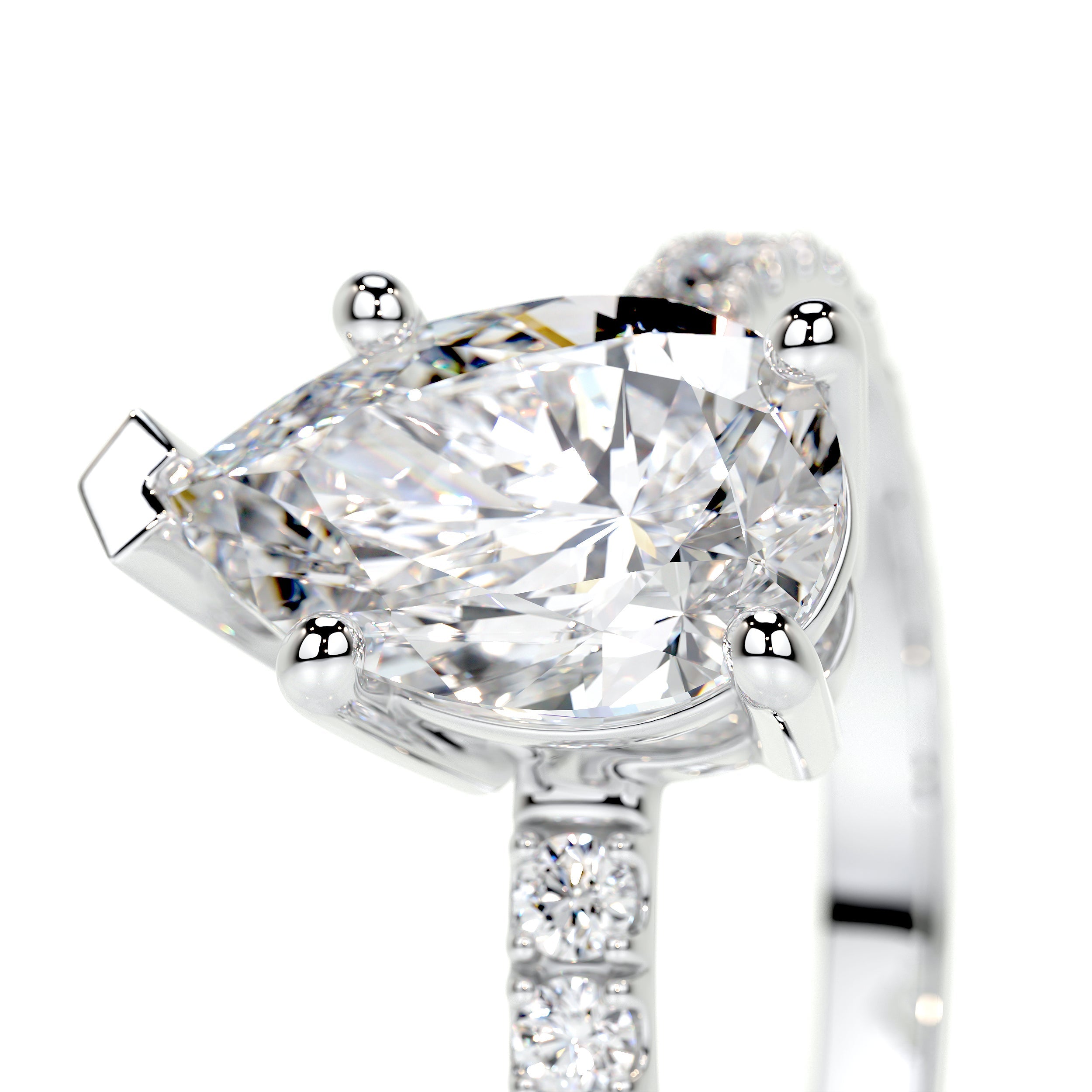 Hailey Lab Grown Diamond Ring -18K White Gold、mySite、hinf8tx79