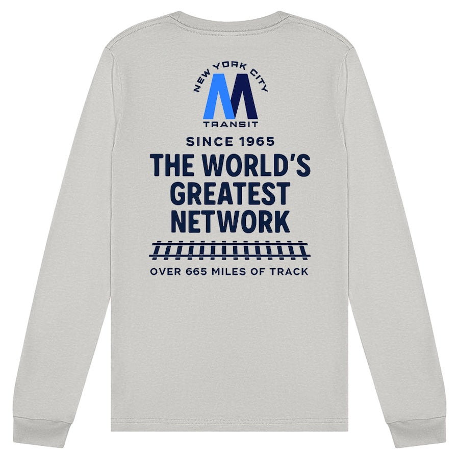 NYC Transit: The World's Greatest Network Since 1965 Long Sleeve、mySite、vikingsvslions