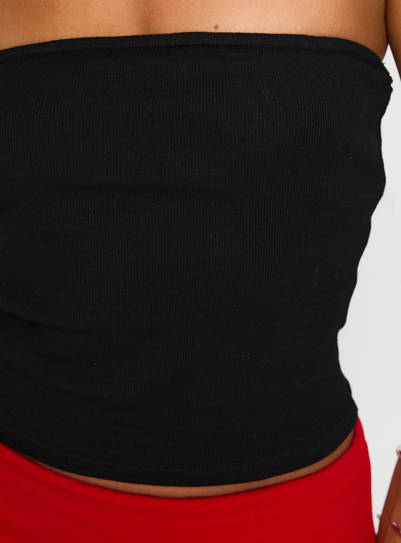 Baseline Strapless Rib Top Black、mySite、solidvoid