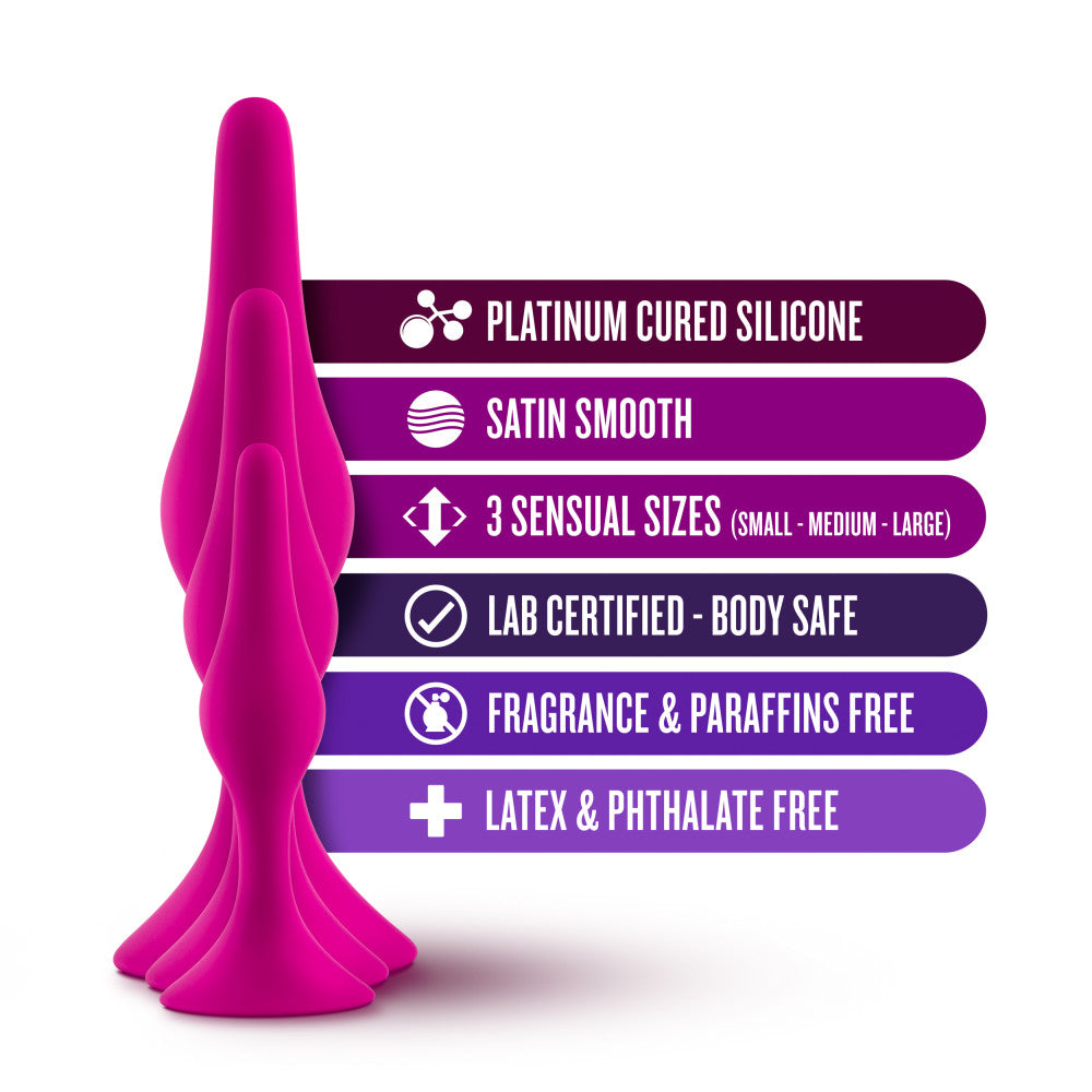 Luxe By Blush® | Beginner Kit Pink Anal Plug With Suction Cup Base、mySite、bottomscart