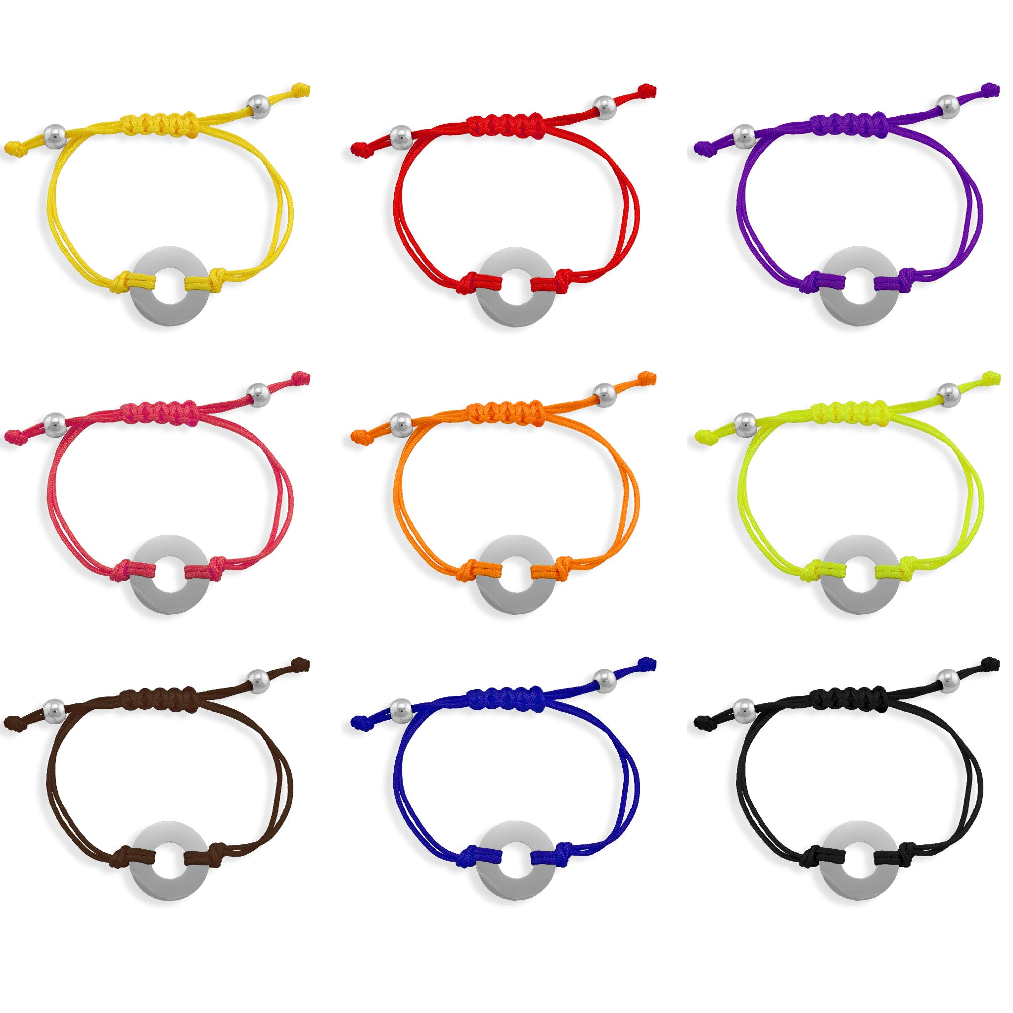 Stainless Steel Engravable Washer Friendship Bracelet / WB0001、mySite、dreamappss