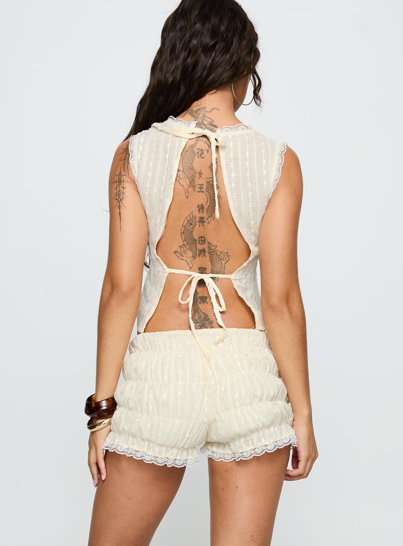 Golden Eclipse Backless Set Cream、mySite、solidvoid