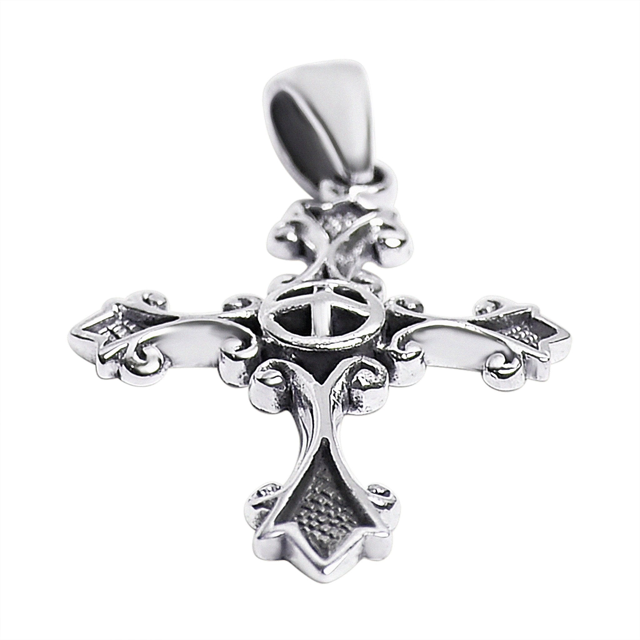 Sterling Silver Detailed Cross Pendant / SSP0018、mySite、dreamappss