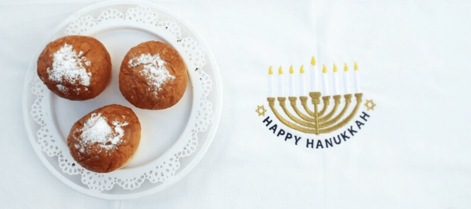 Embroidered Gold Menorah Hanukkah Table Runner、mySite、topwebapps