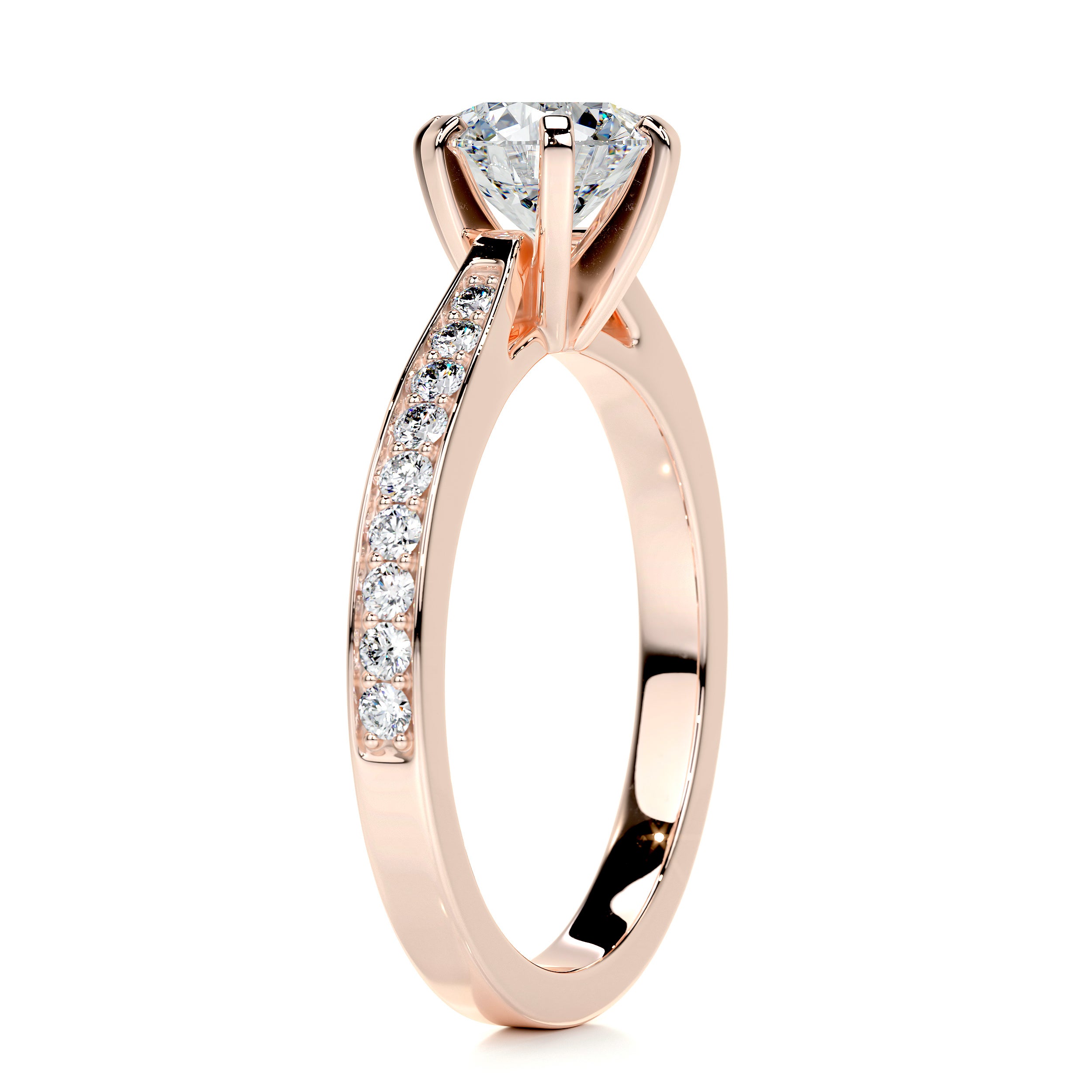 Talia Diamond Engagement Ring - 14K Rose Gold、mySite、hinf8tx79