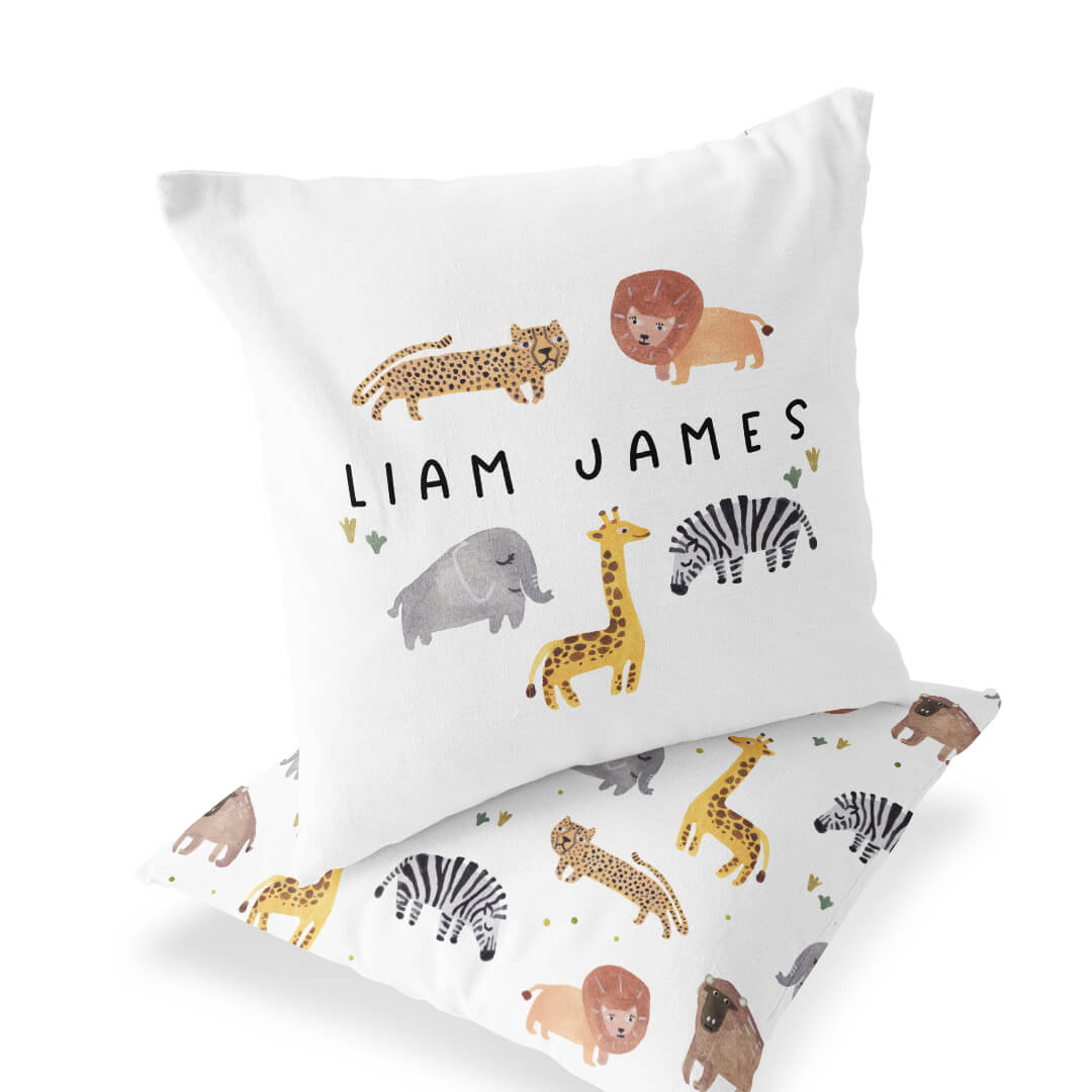  Safari Party Personalized Accent Pillow、mySite、layawaytickets