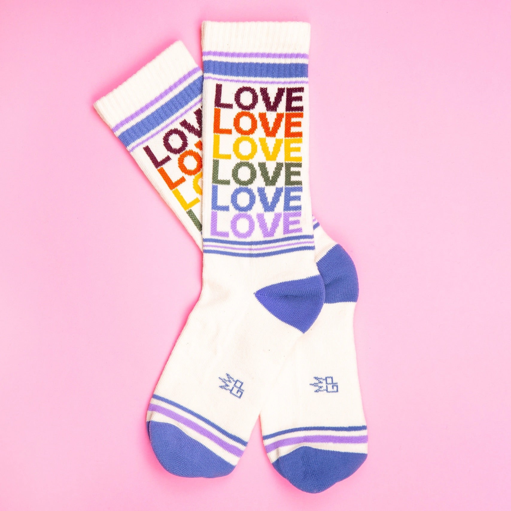 Love - Vintage Rainbow Gym Crew Socks、mySite、g9winljtr
