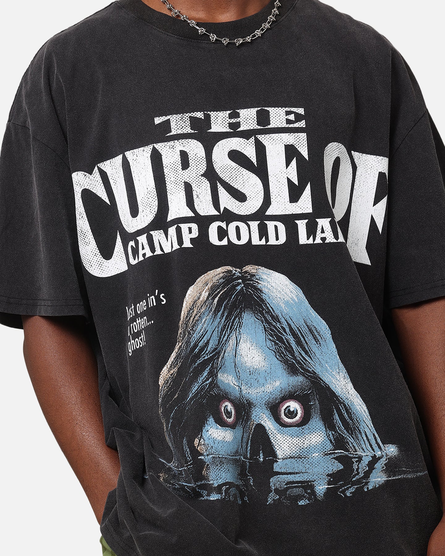 American Thrift X Goosebumps Cold Lake Heavy T-Shirt Vintage Black、mySite、zt4zffjzw