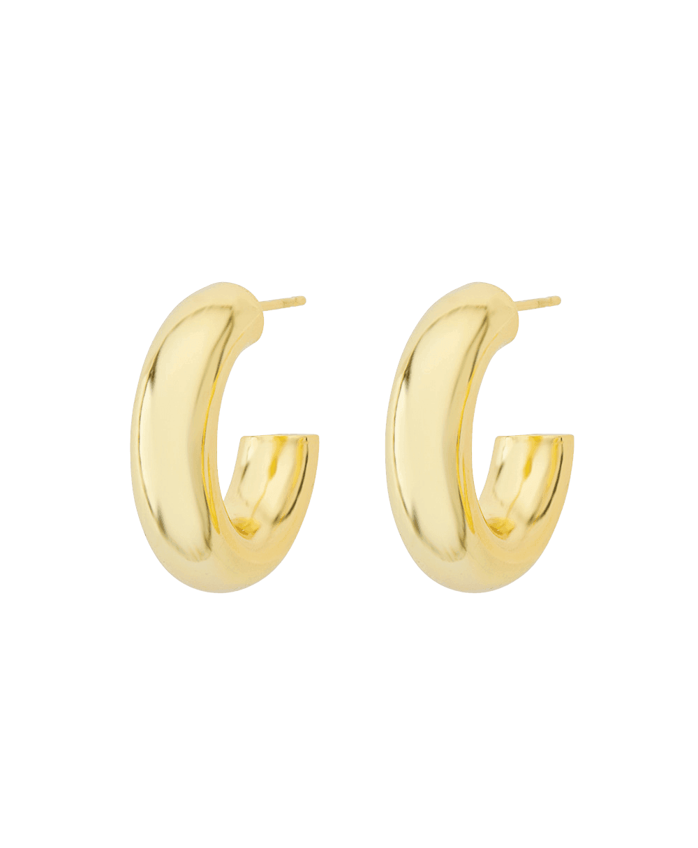  Viveca Small Creole 18ct Gold Plated