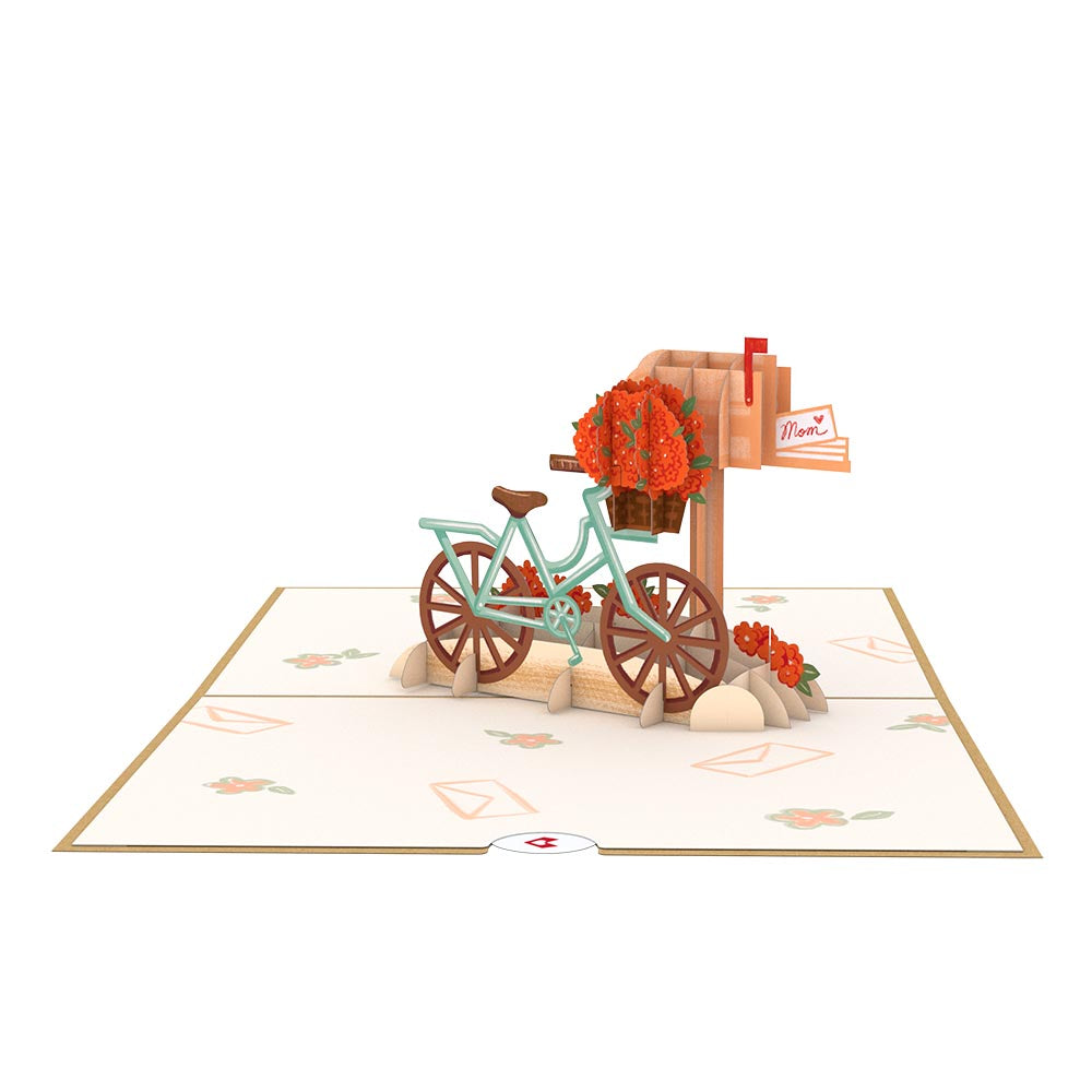 Mother's Day Bicycle Pop-Up Card、mySite、solidvoid