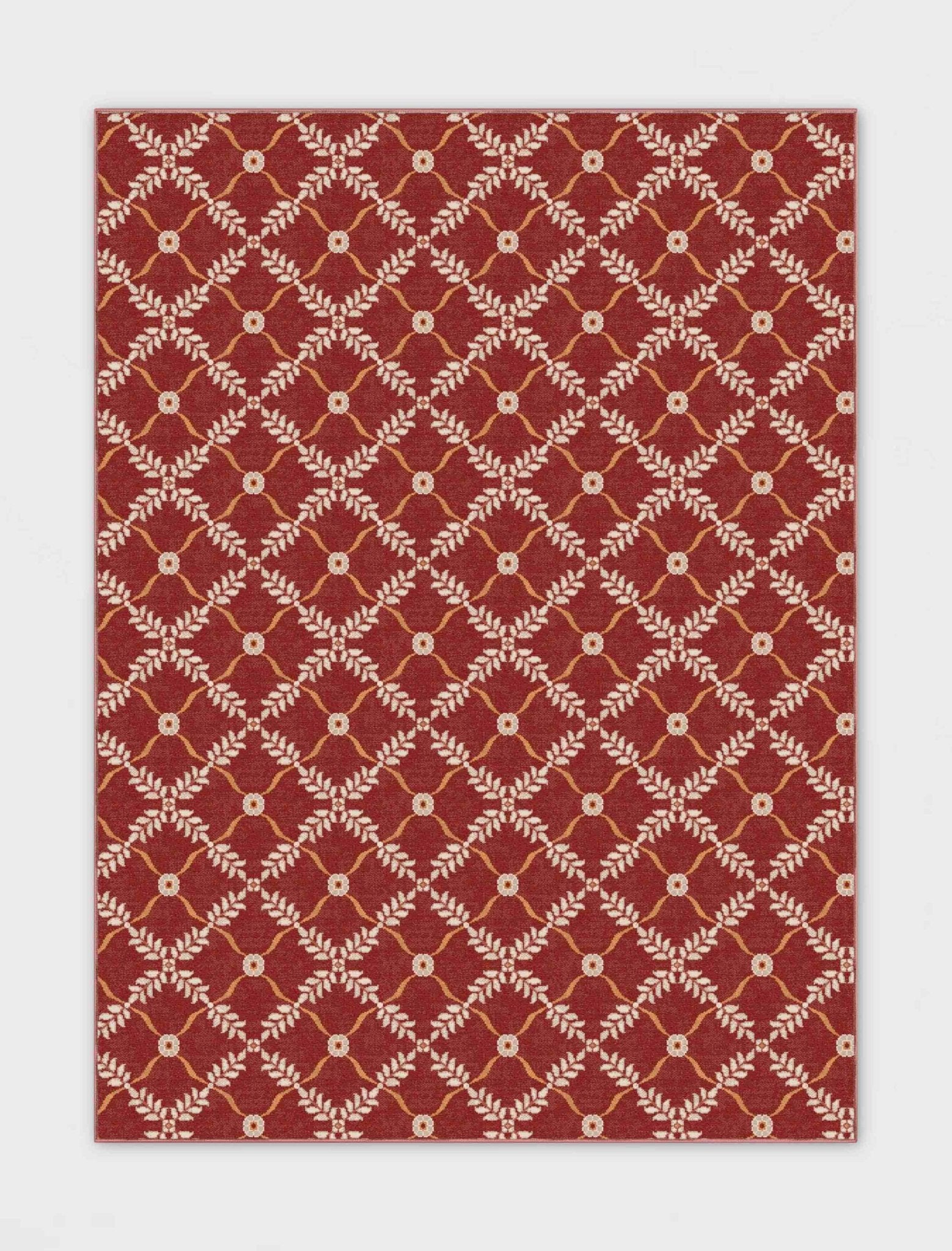 Aldwyn Custom Rug - Traditional Lattice Pattern, Easy Clean, Low Pile, Personalized Sizes、mySite、gigharbornorthrealestate