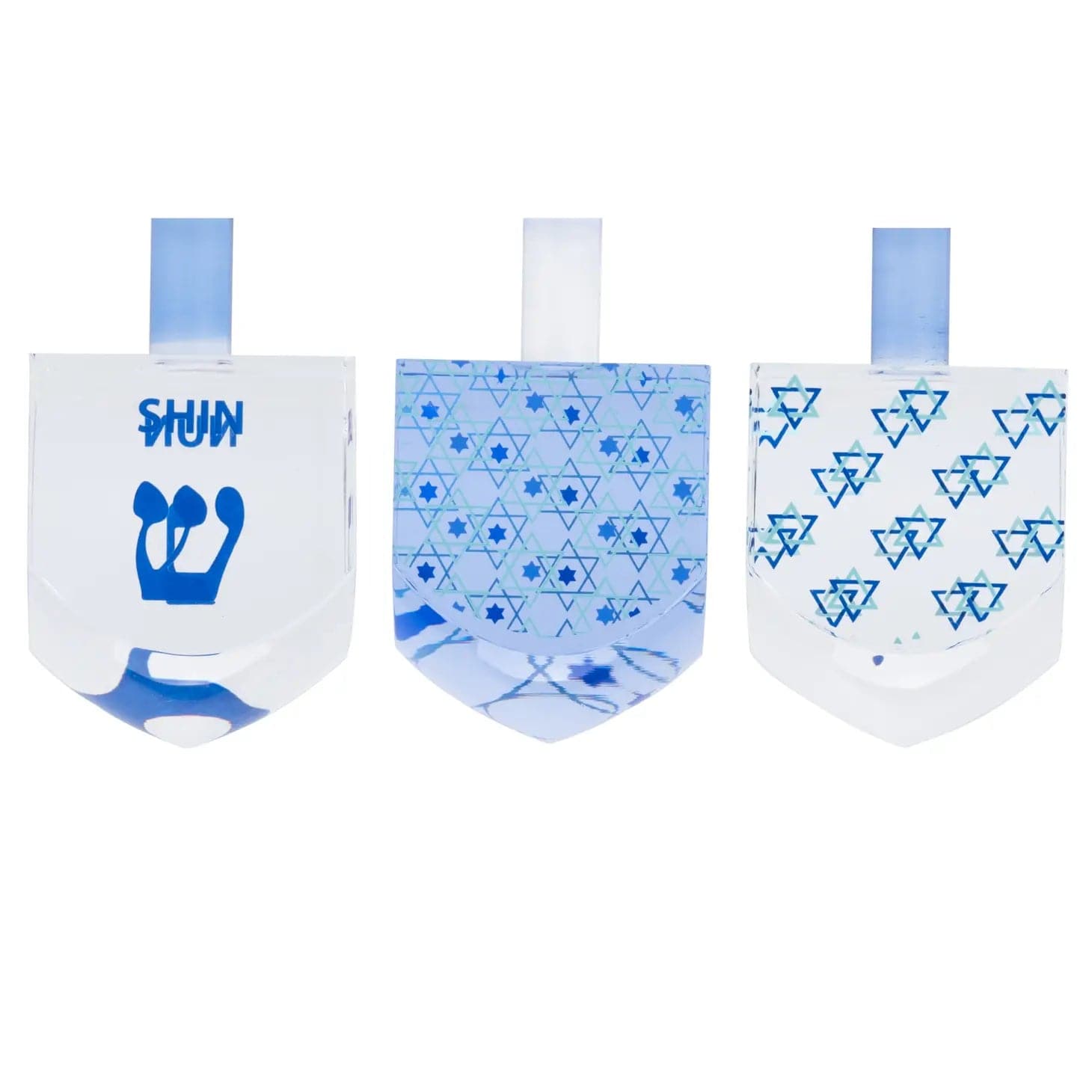 Acrylic Hanukkah Dreidels Décor - Set of 3、mySite、topwebapps