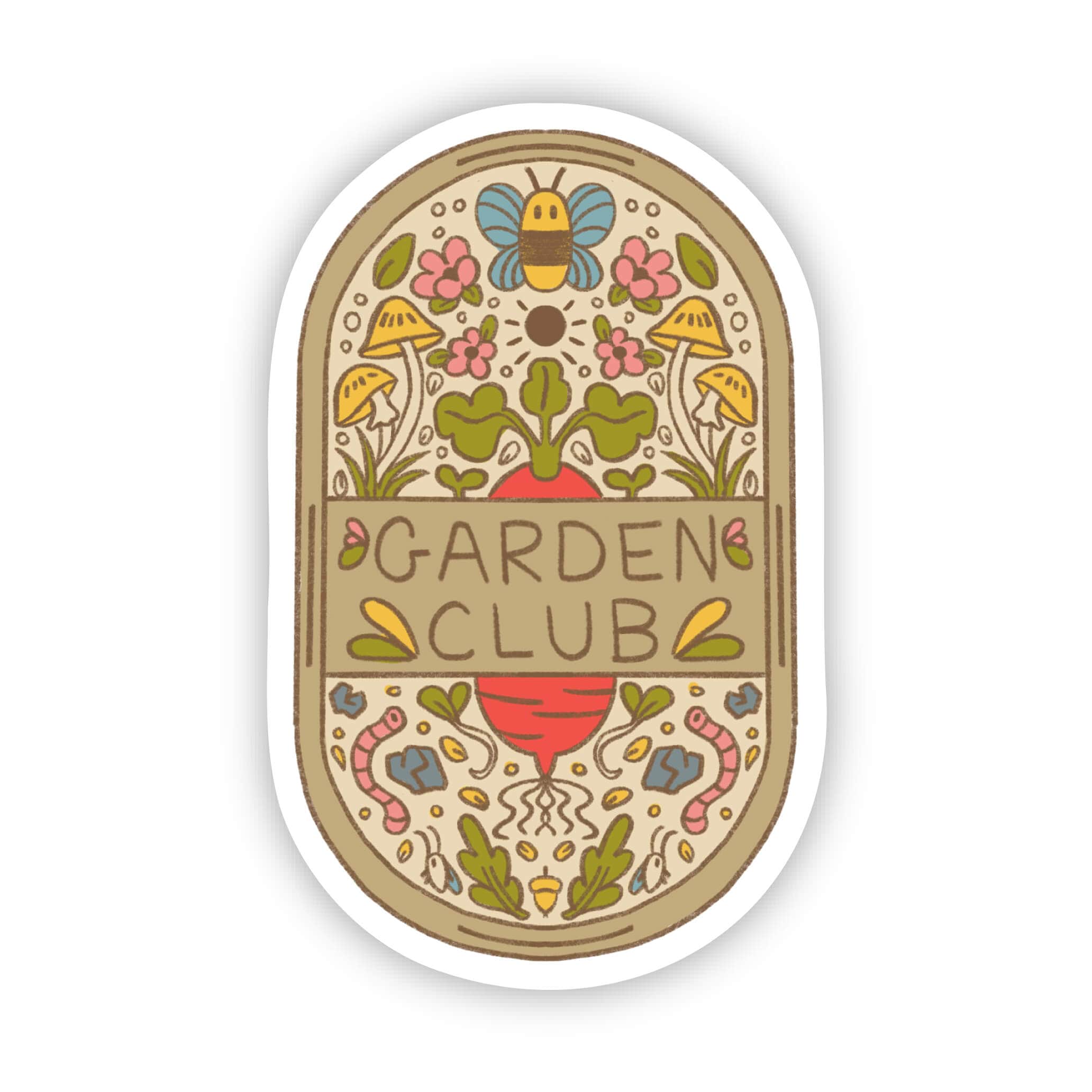  Happy Gardening Club Stickers - 10 Pack、mySite、elrpsem3k