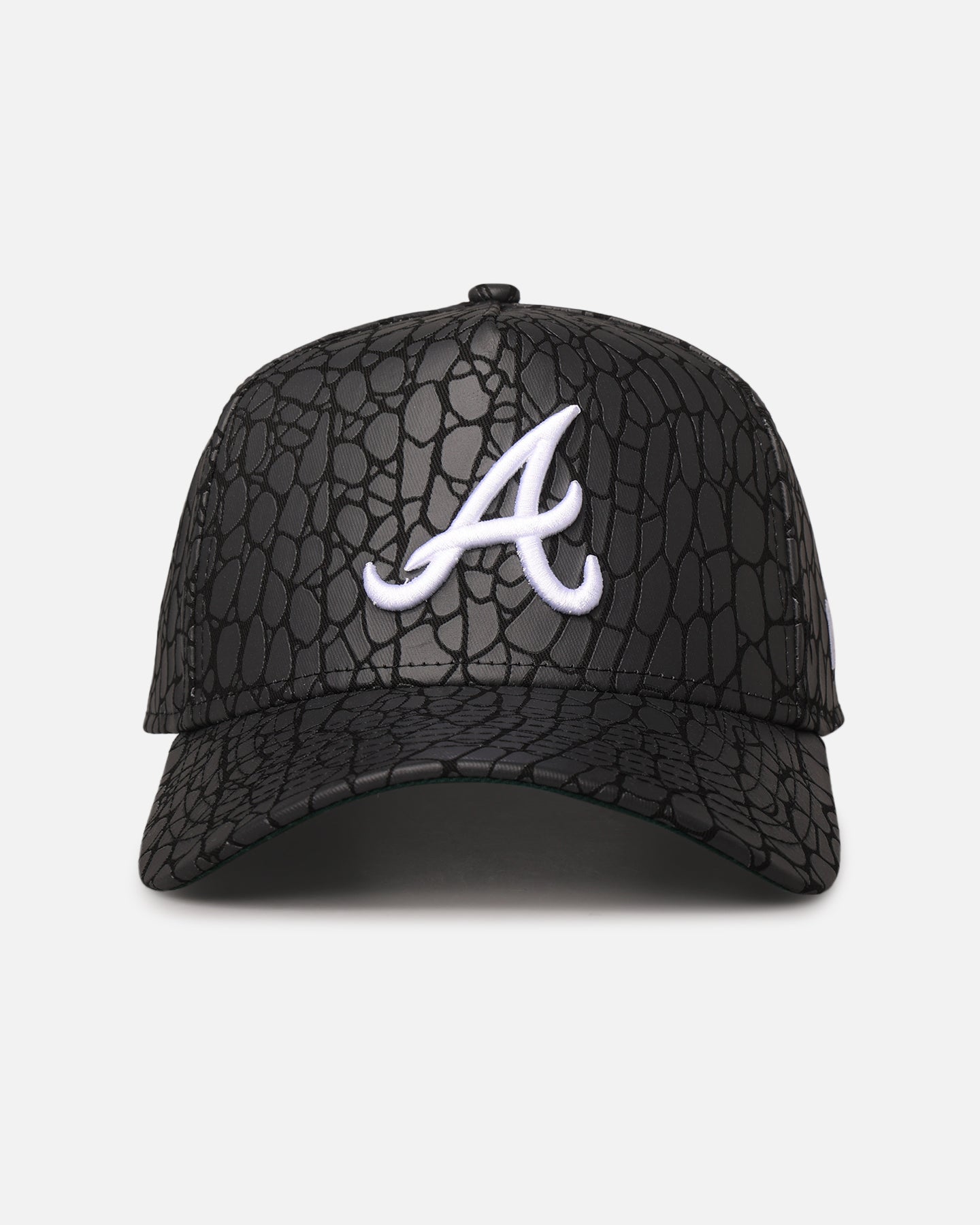 New Era Atlanta Braves 'Croc Skin' 9FORTY A-Frame Snapback Black、mySite、zt4zffjzw