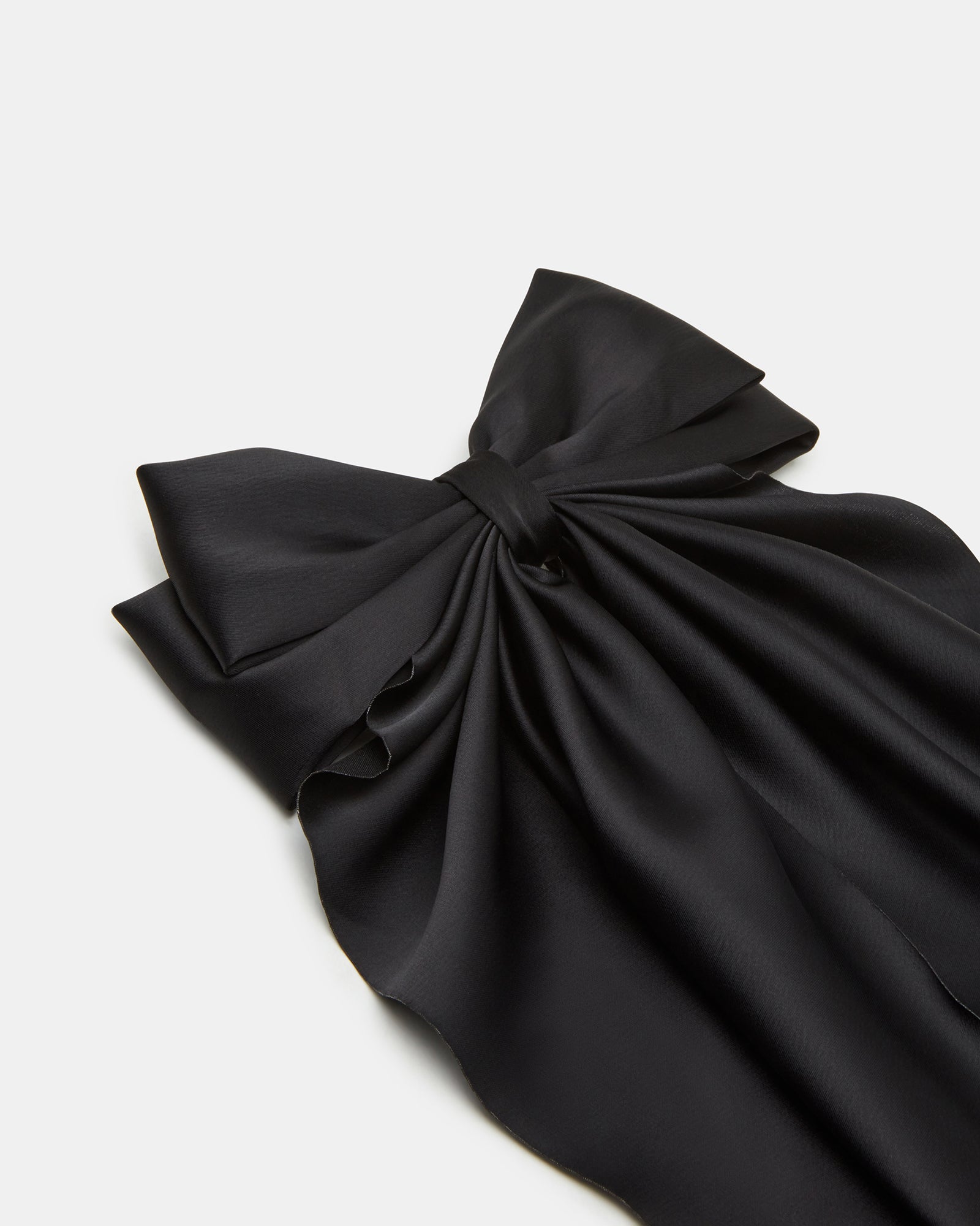 SATIN HAIR BOW BLACK、mySite、gtrtttuynbv