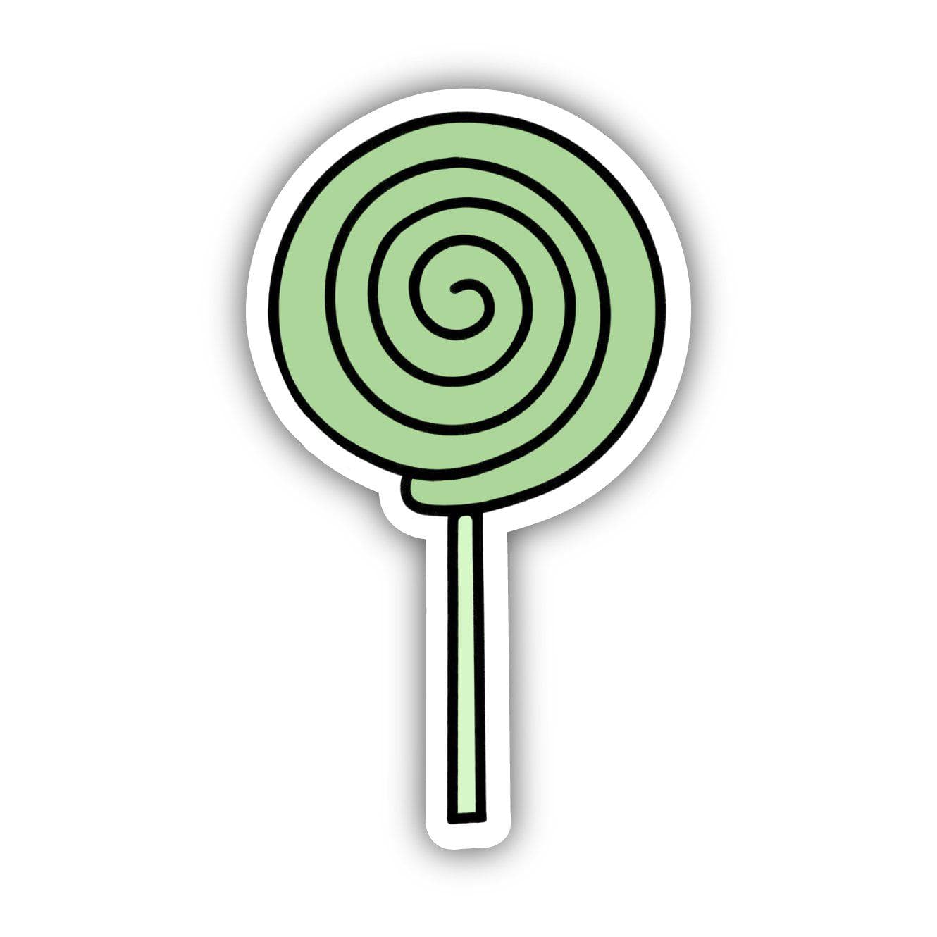  Green Spiral Sucker Aesthetic Sticker、mySite、elrpsem3k