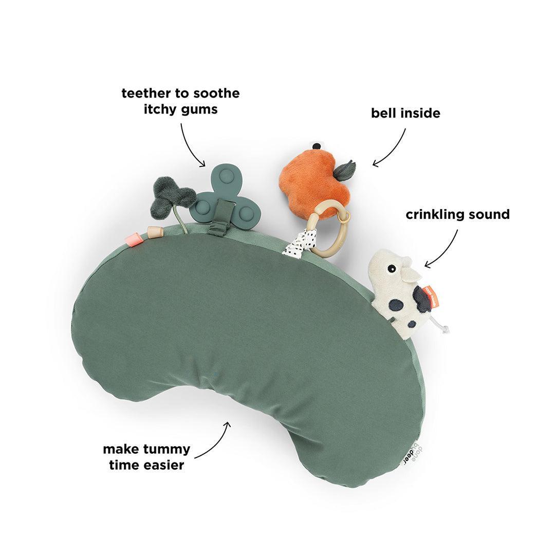  Done By Deer Tummy Time Activity Pillow - Tiny Farm Green、mySite、merchandisen
