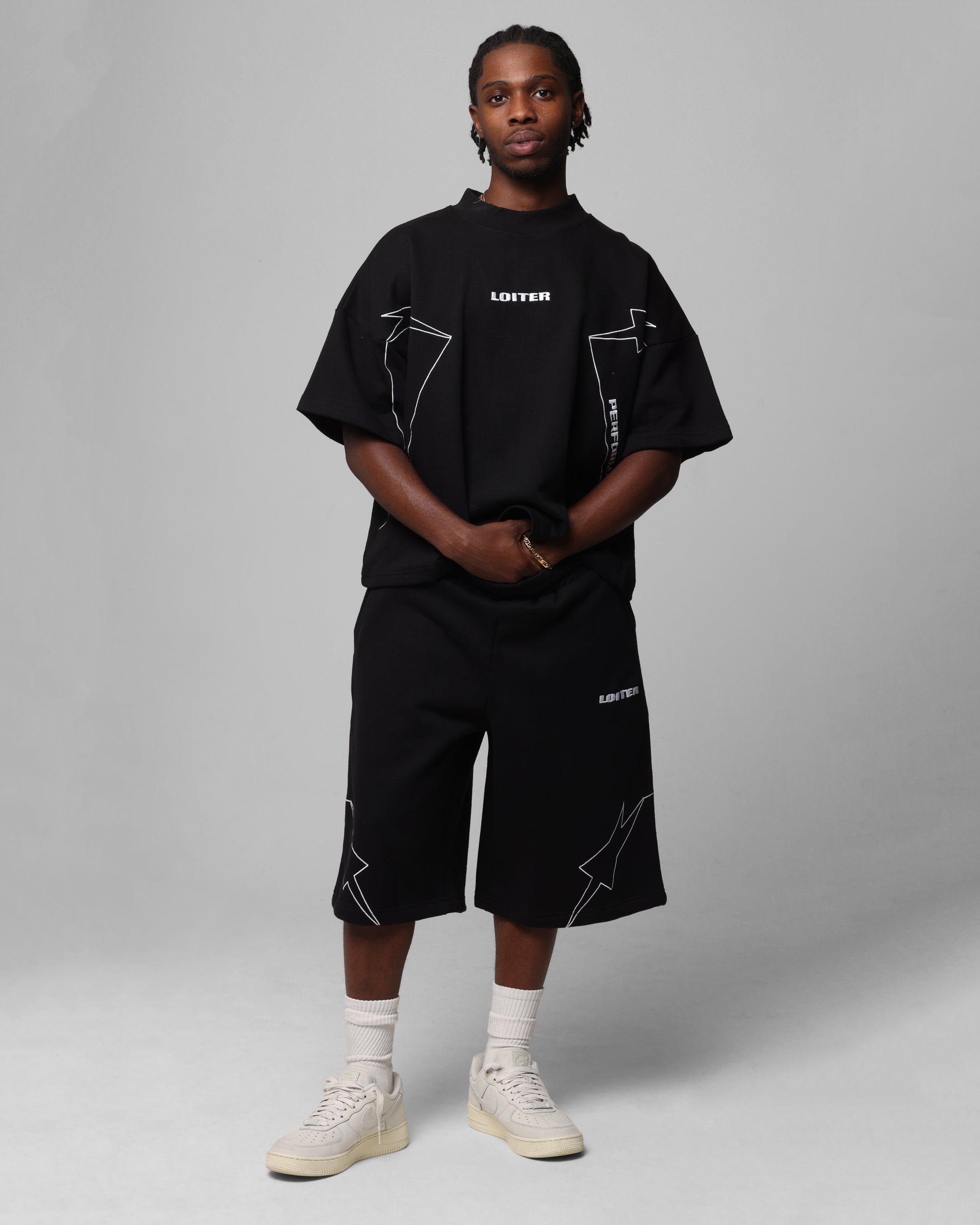 Loiter Dark Performance T-Shirt Black、mySite、zt4zffjzw