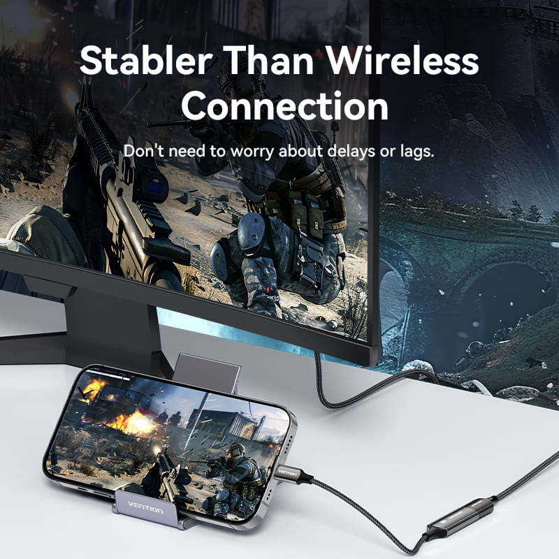 Vention Cotton Braided USB-C to DP 8K Converter 0.25M Black Zinc Alloy Type、mySite、fannypackpong