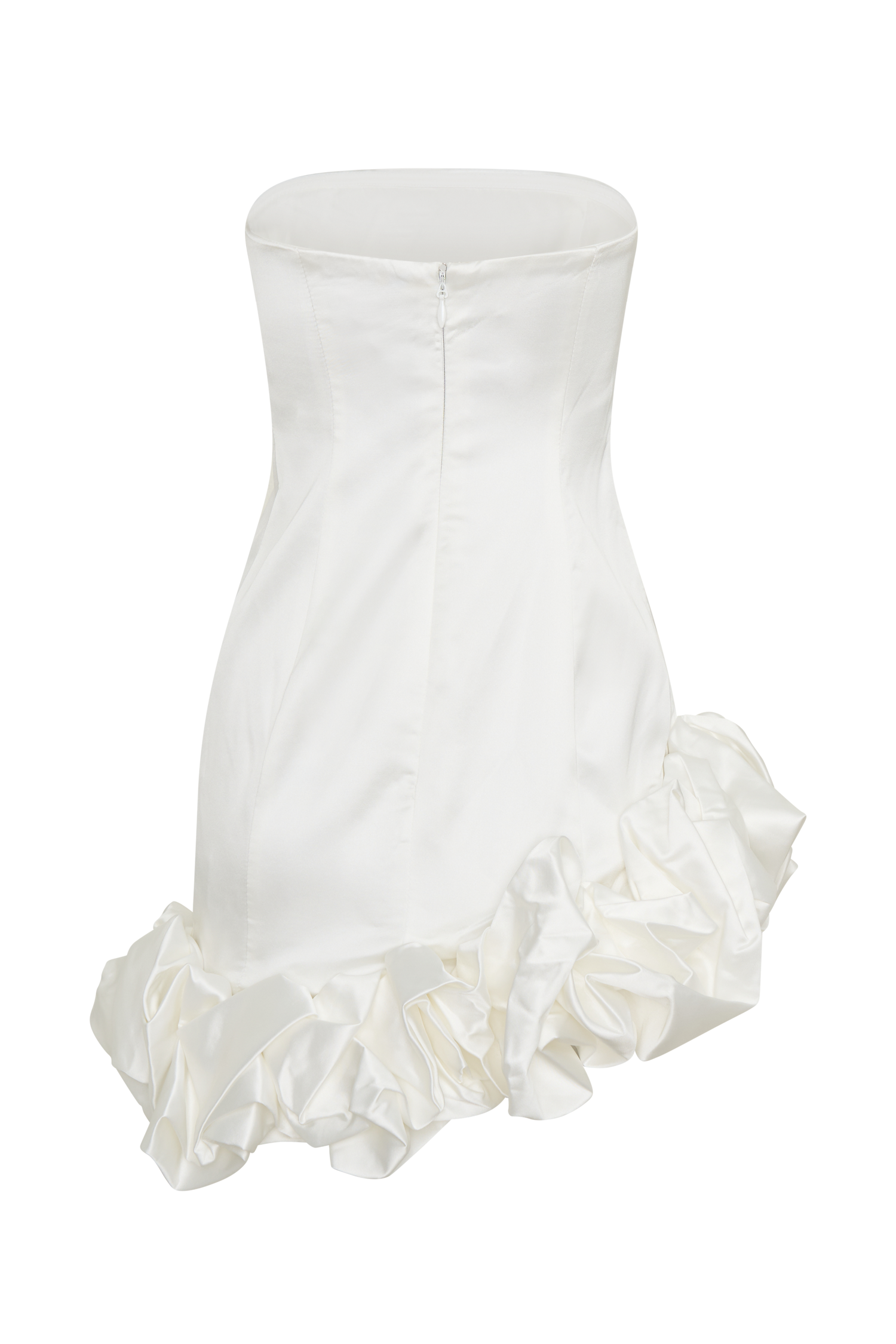 Alba Bubble Mini Dress - White、mySite、solidvoid