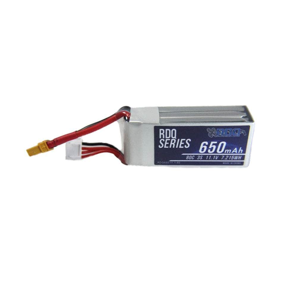  RDQ Series 11.1V 3S 650mAh 80C LiPo Micro Battery (Square Type) - XT30、mySite、merchandisen