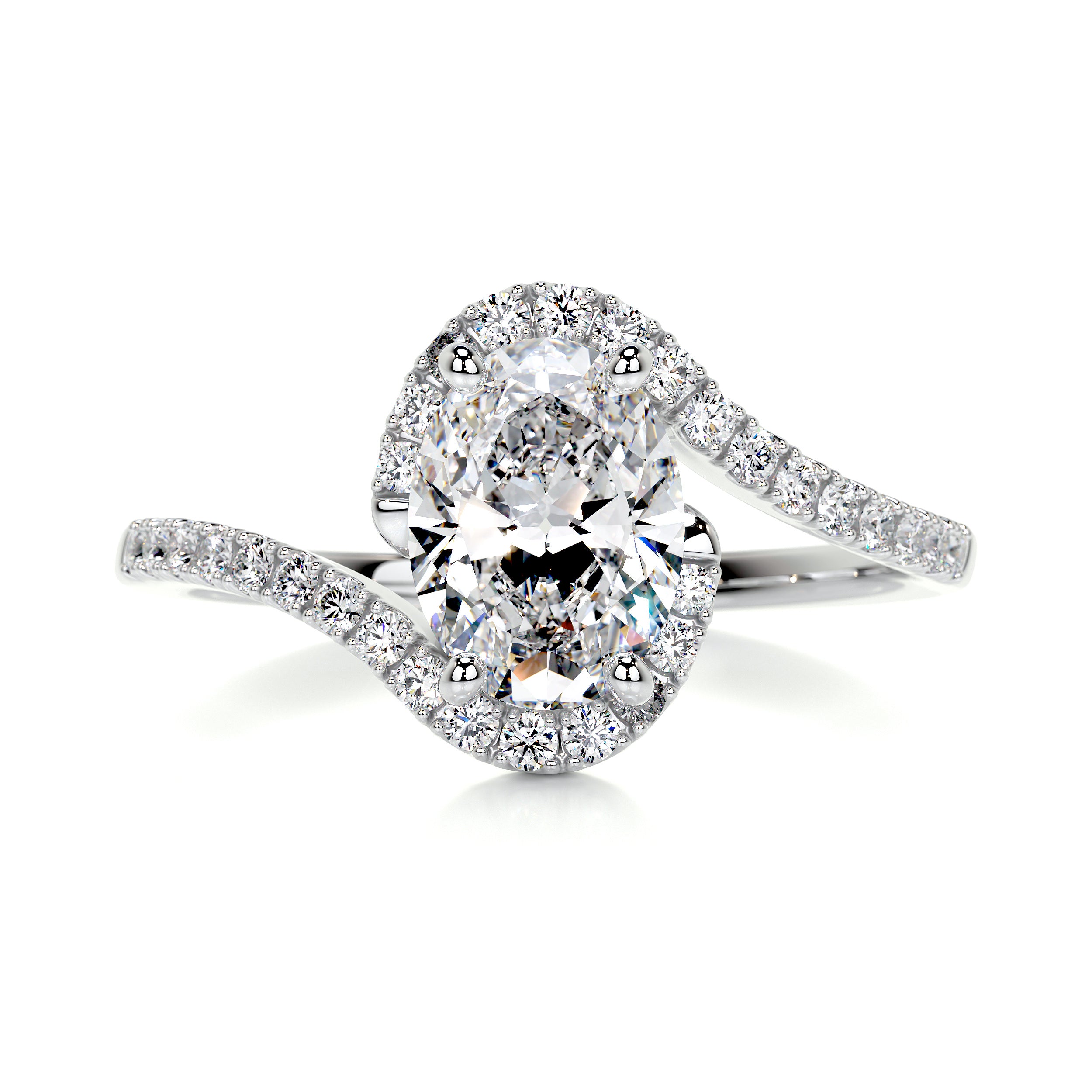 Stella Diamond Engagement Ring -18K White Gold、mySite、hinf8tx79