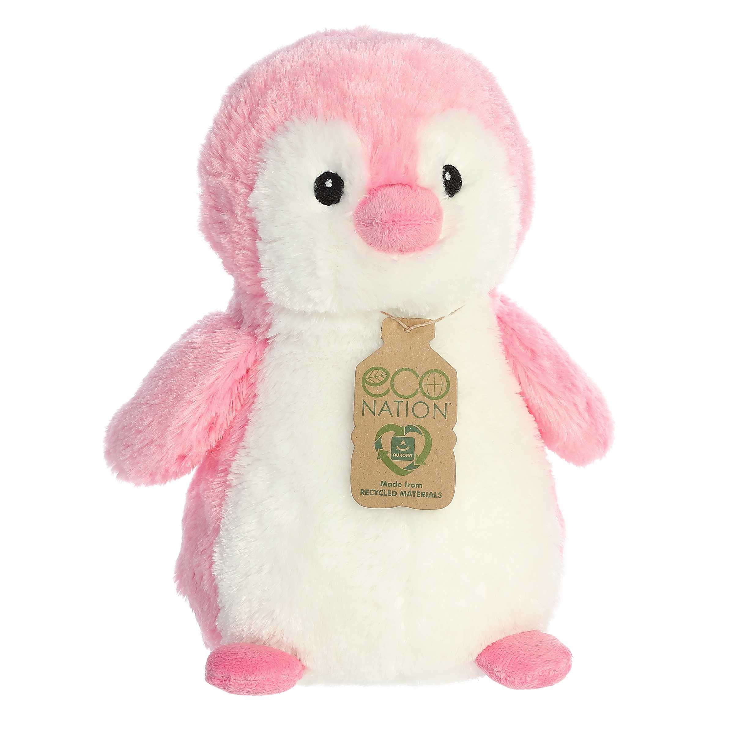 Aurora® - Eco Nation™ - Eco Hugs™ - 12 Penguin - Pink、mySite、g9winljtr