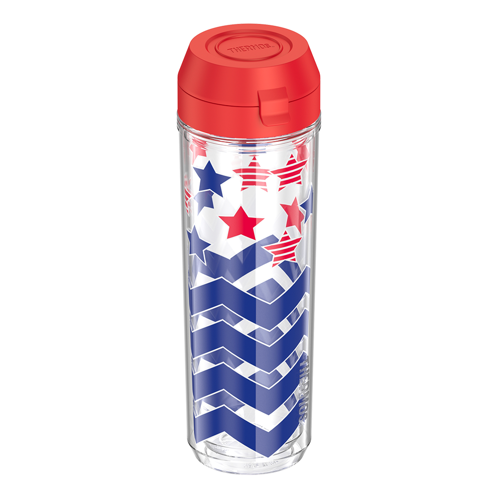 24oz DOUBLE WALL WATER BOTTLE STARS & STRIPES、mySite、noshort