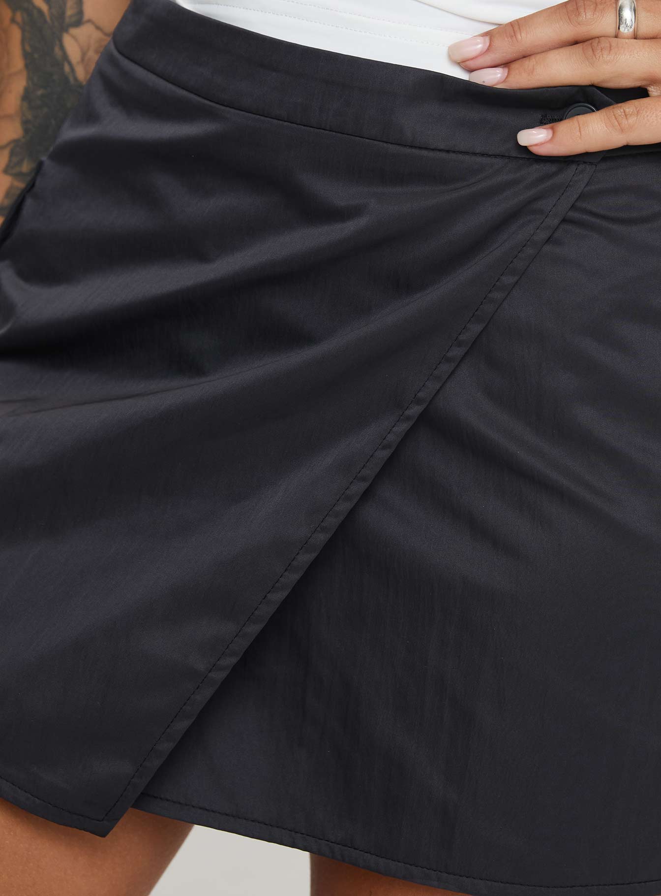 Caran Cargo Mini Skirt Grey、mySite、solidvoid