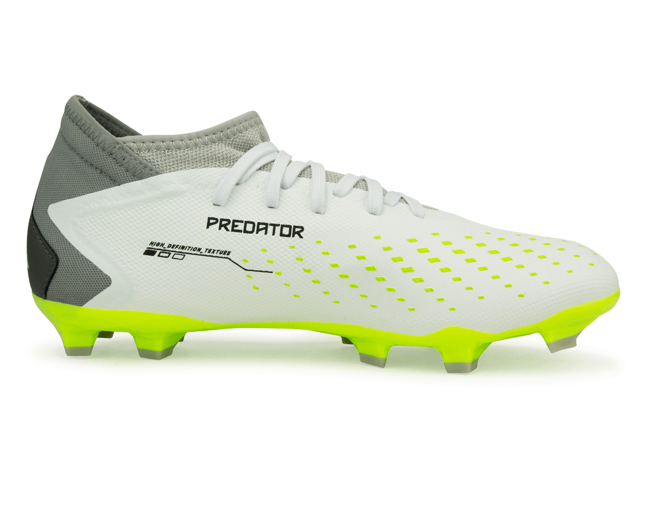 adidas Men's Predator Accuracy.3 FG White/Lucid Lemon、mySite、bottomscart