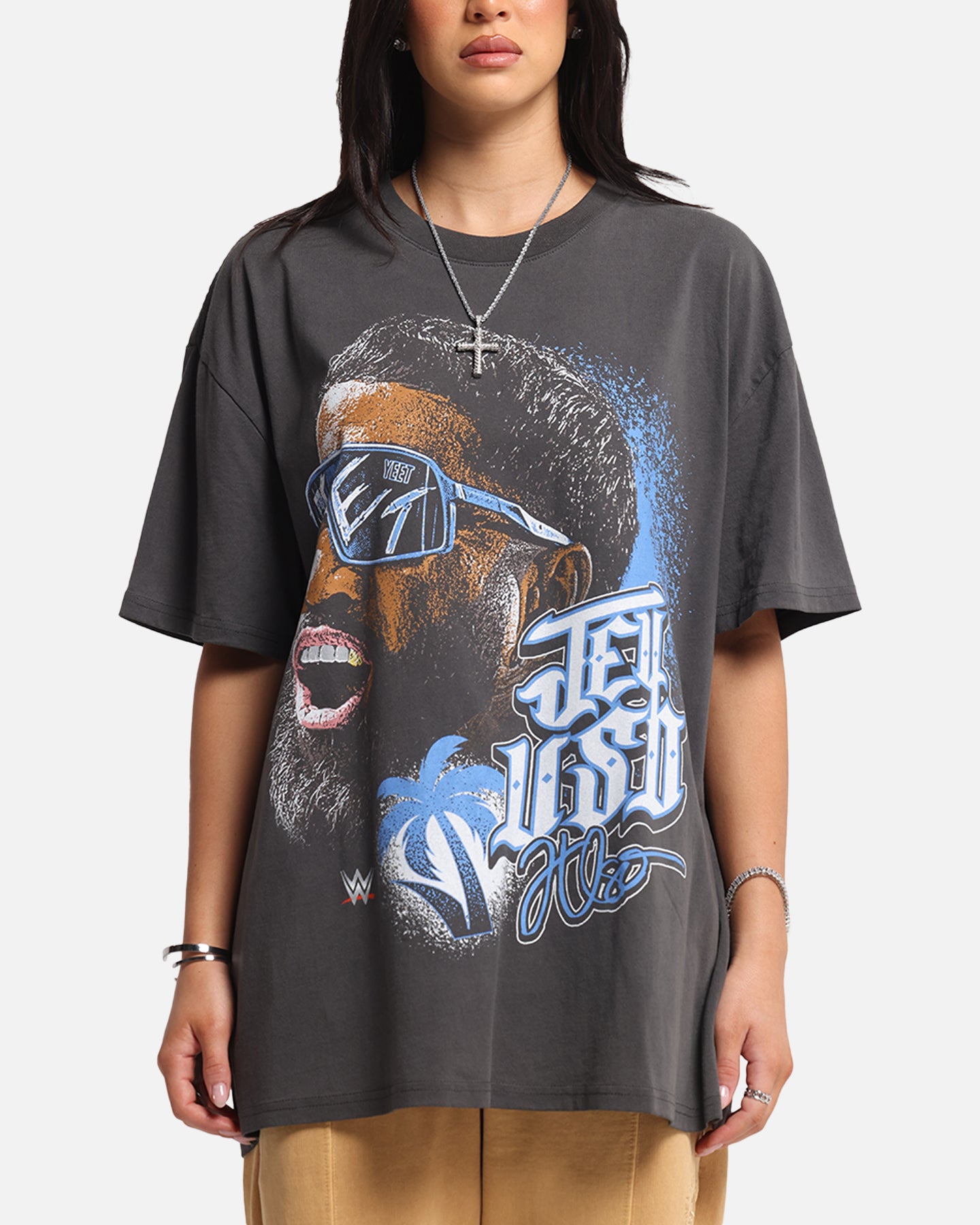 Culture Kings X WWE Jey Uso Wrestlemania XLI Heavy T-Shirt Black Wash、mySite、zt4zffjzw