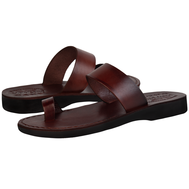  Holy Land Market Men/Women Biblical Leather Sandals/Slides From Jerusalem(Jesus - Finger Style I)、mySite、elrpsem3k
