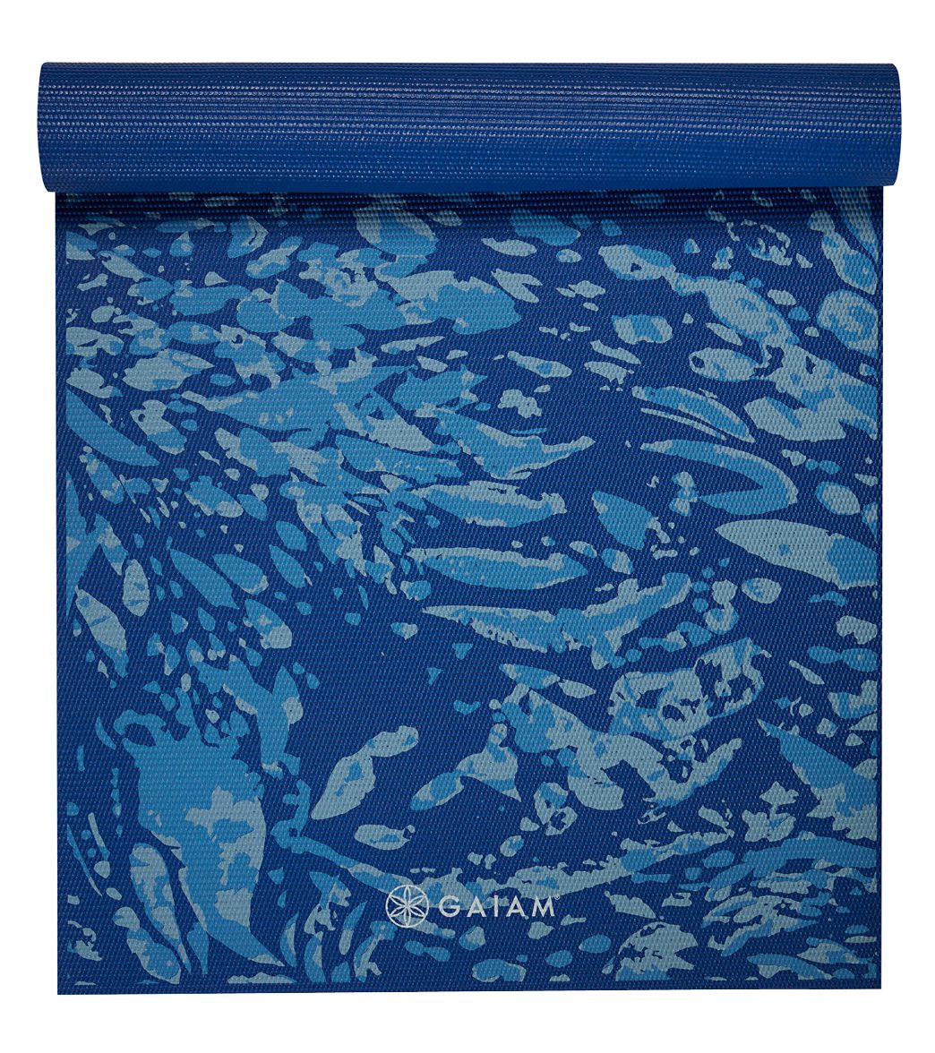 Gaiam Coastal Blue Premium Yoga Mat 68 6mm Extra Thick、mySite、noshort