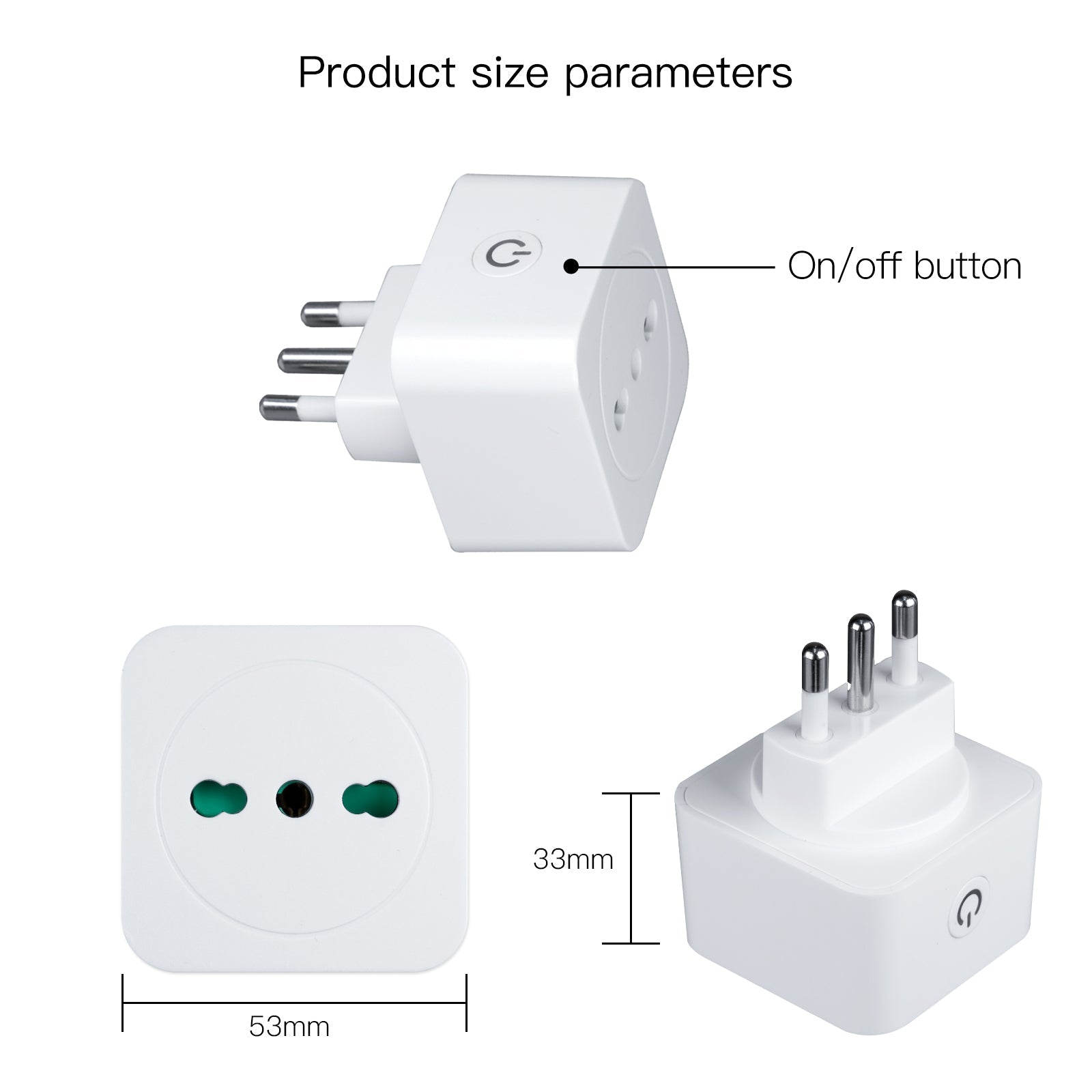 MOES WiFi Smart Socket Power Plug(Type L) Italian 16A Energy Monitor、mySite、fannypackpong