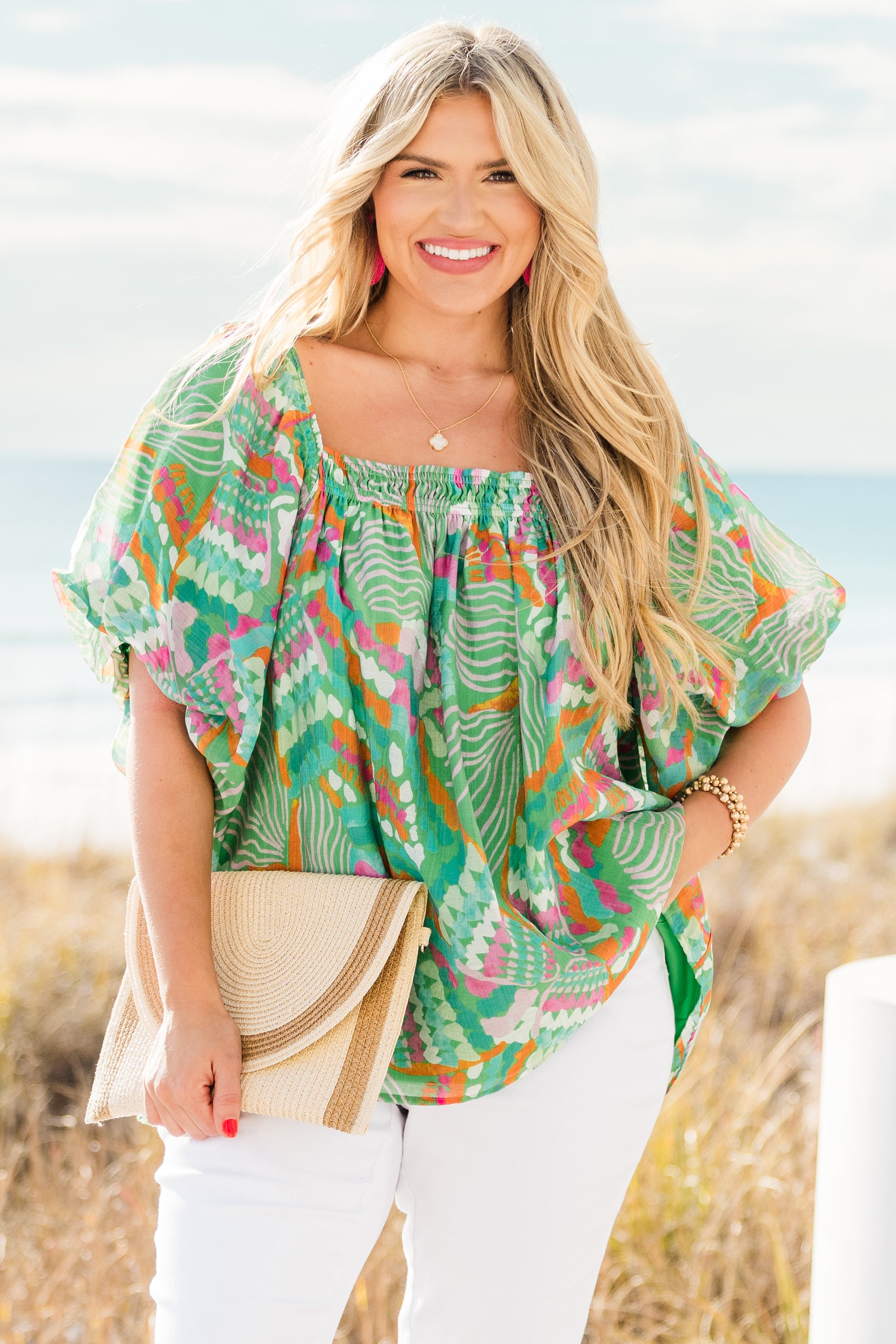  Cozy Love Top, Green Tropical、mySite、justintrudeaud