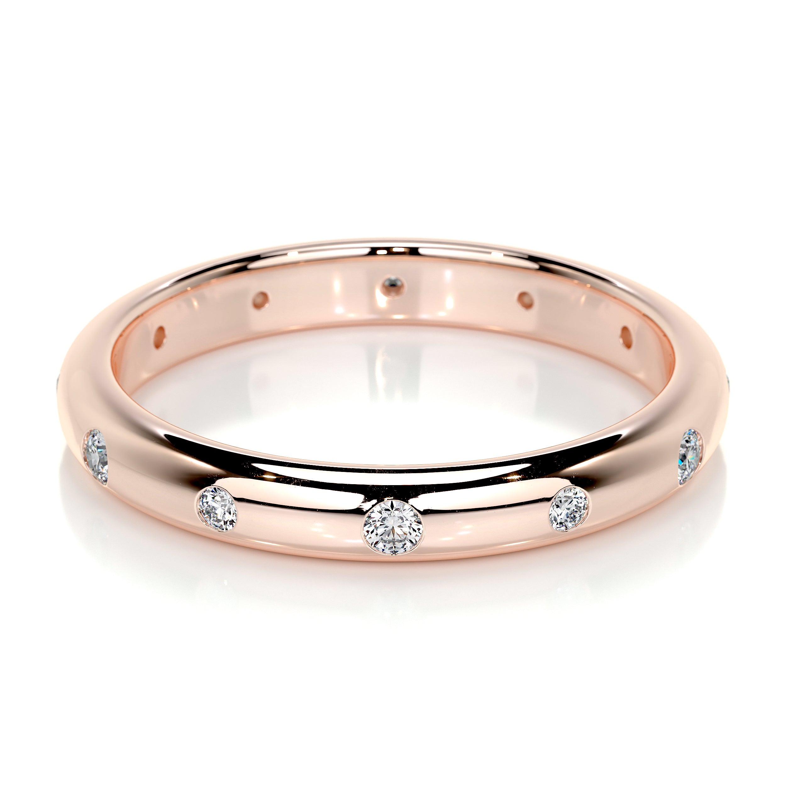 Zara Lab Grown Diamond Wedding Ring (0.18 Carat) -14K Rose Gold、mySite、hinf8tx79