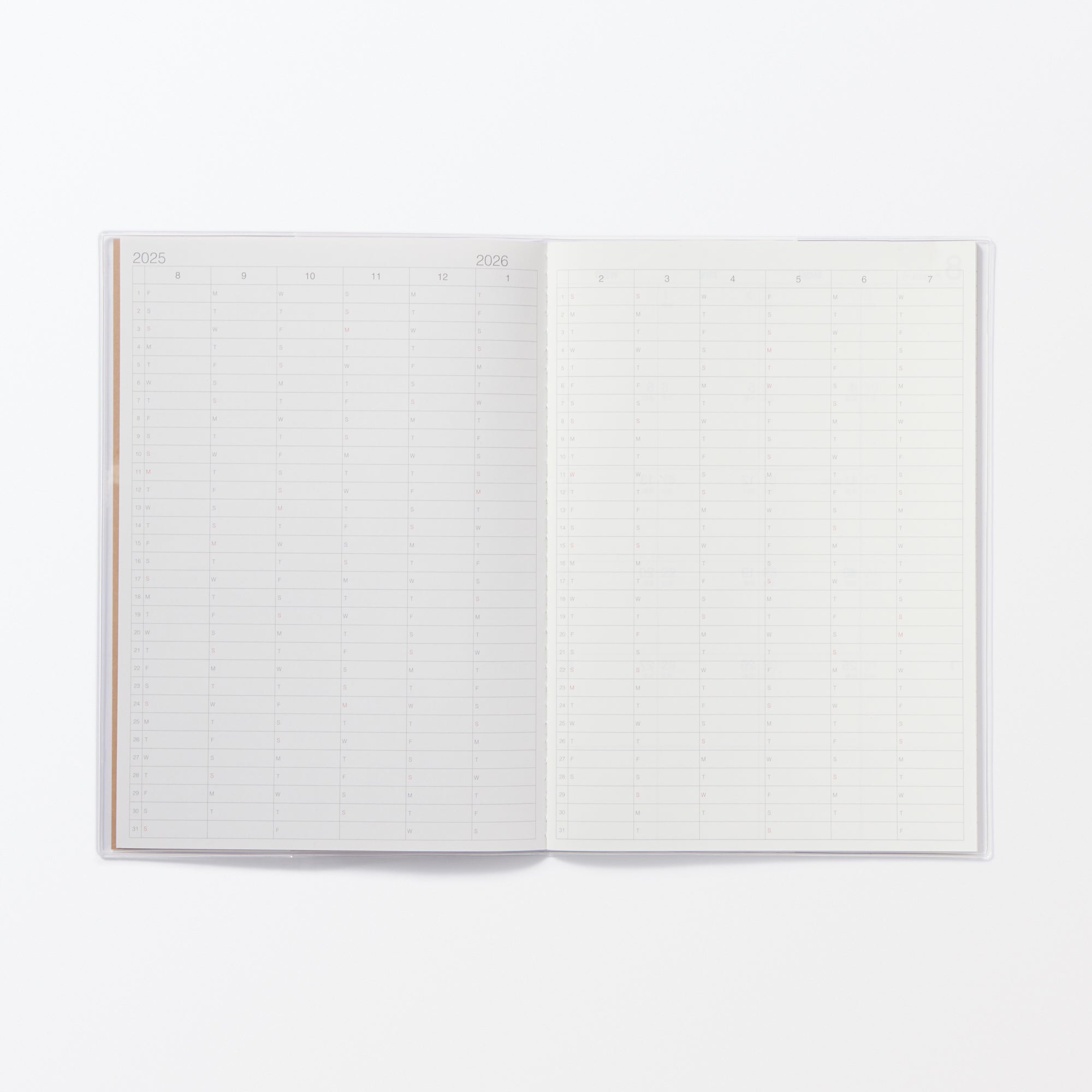  B5 Monthly Planner From Aug. 2025 - Mon. Start、mySite、sugarbowlscore