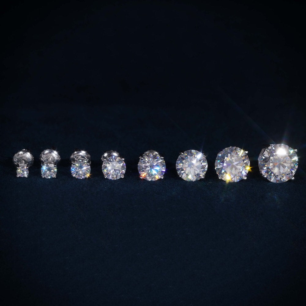 VVS Moissanite Stud Earrings (ALL SIZES)、mySite、hinf8tx79