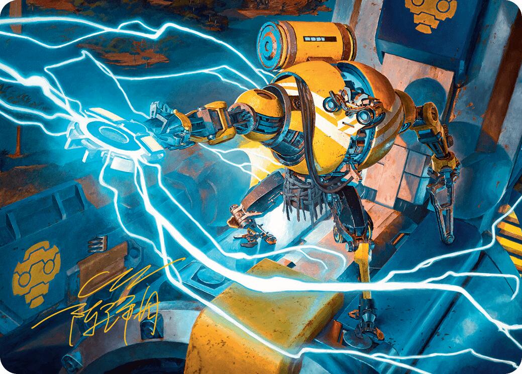 Mendicant Core, Guidelight Art Card (12/54) (Gold-Stamped Signature) Aetherdrift Art Series、mySite、waistdrama