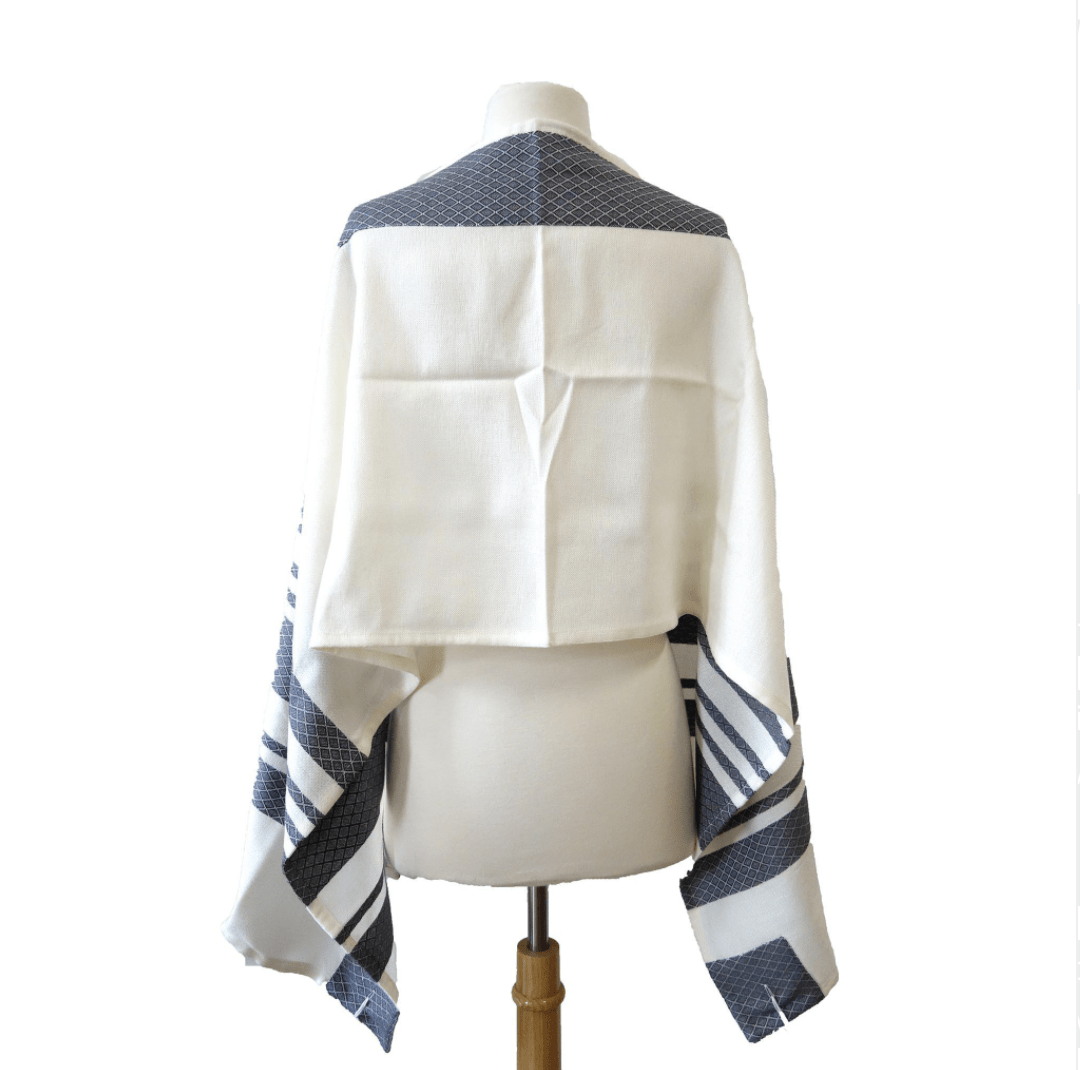Gray Stripes Traditional Woven Tallit by Advah Designs、mySite、topwebapps