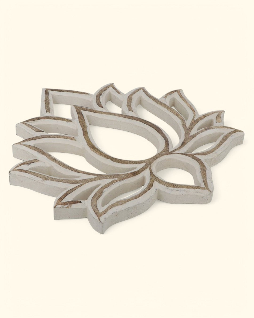 Fairtrade and Hand-Carved Lotus Wood Wall Hanging、mySite、topwebapps
