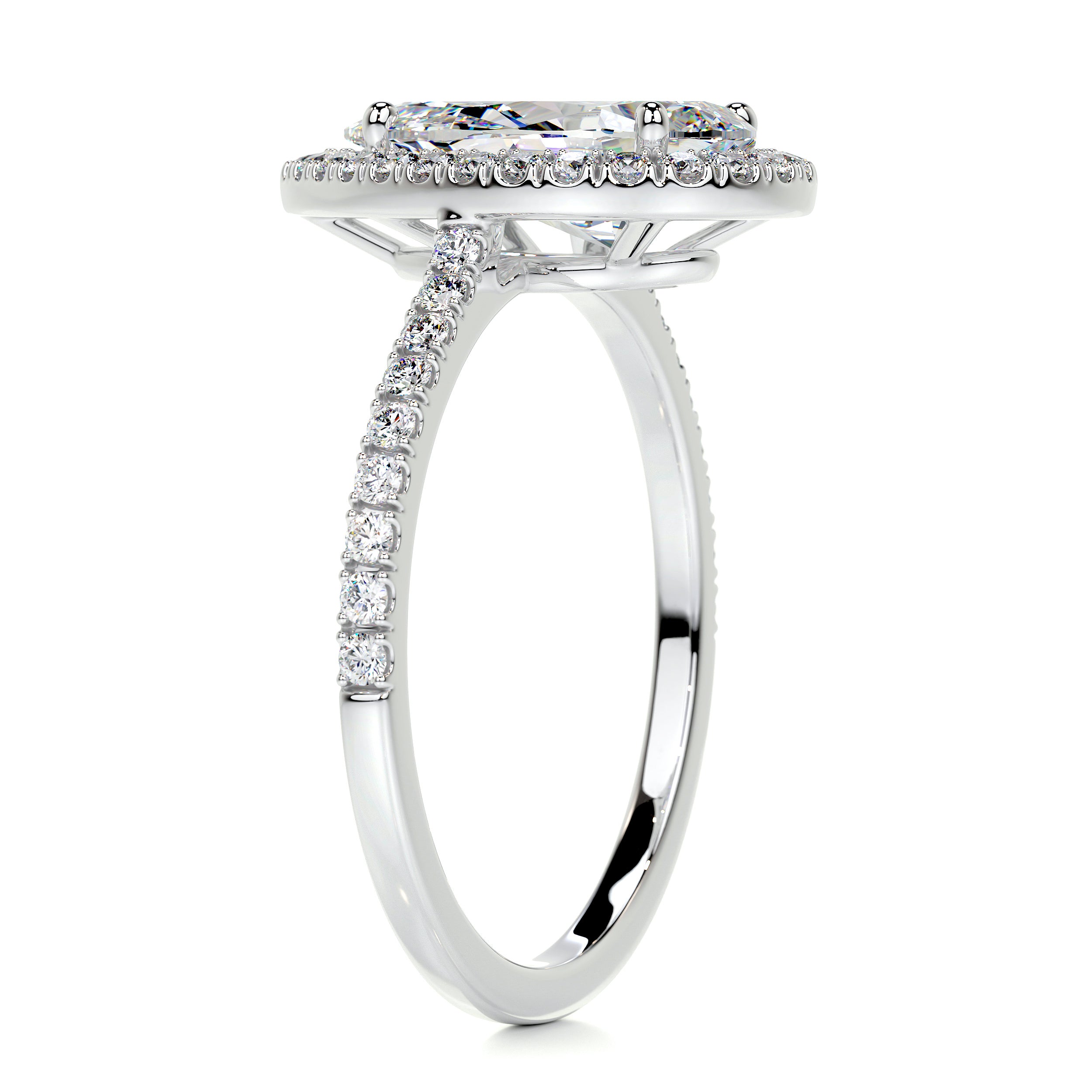Sophia Moissanite & Diamond Ring -14K White Gold、mySite、hinf8tx79