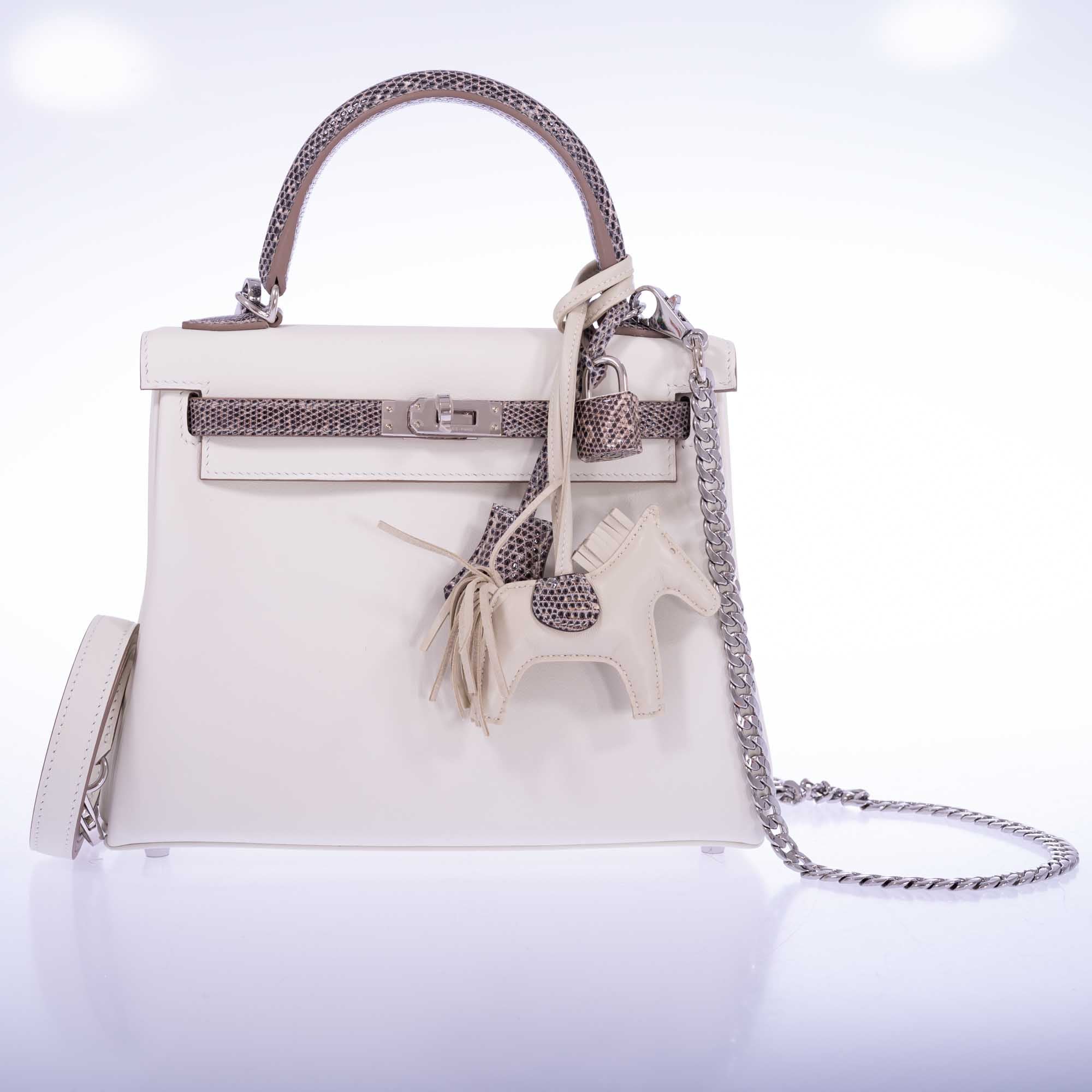 Hermès Kelly 25 Retourne Touch Mushroom Swift and Ombré Salvatore Lizard Palladium Hardware、mySite、garminoutage.com