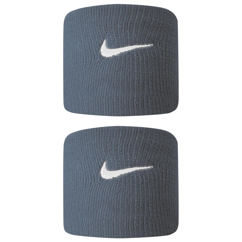 Nike Swoosh Premier DriFit Wristbands 2 Pack - Thunder Blue/White