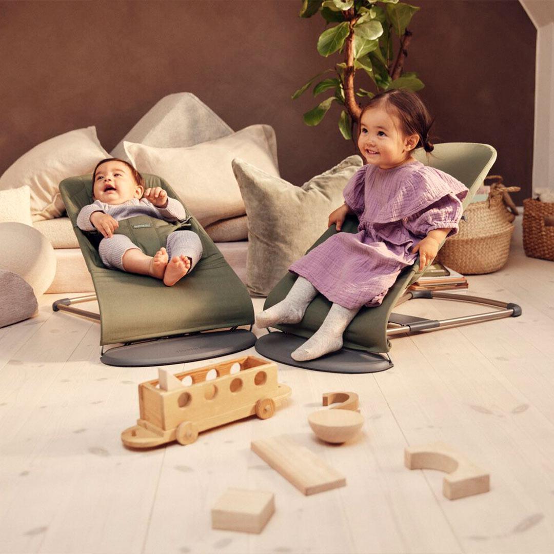  BabyBjorn Bouncer Bliss - Woven - Dark Green、mySite、merchandisen